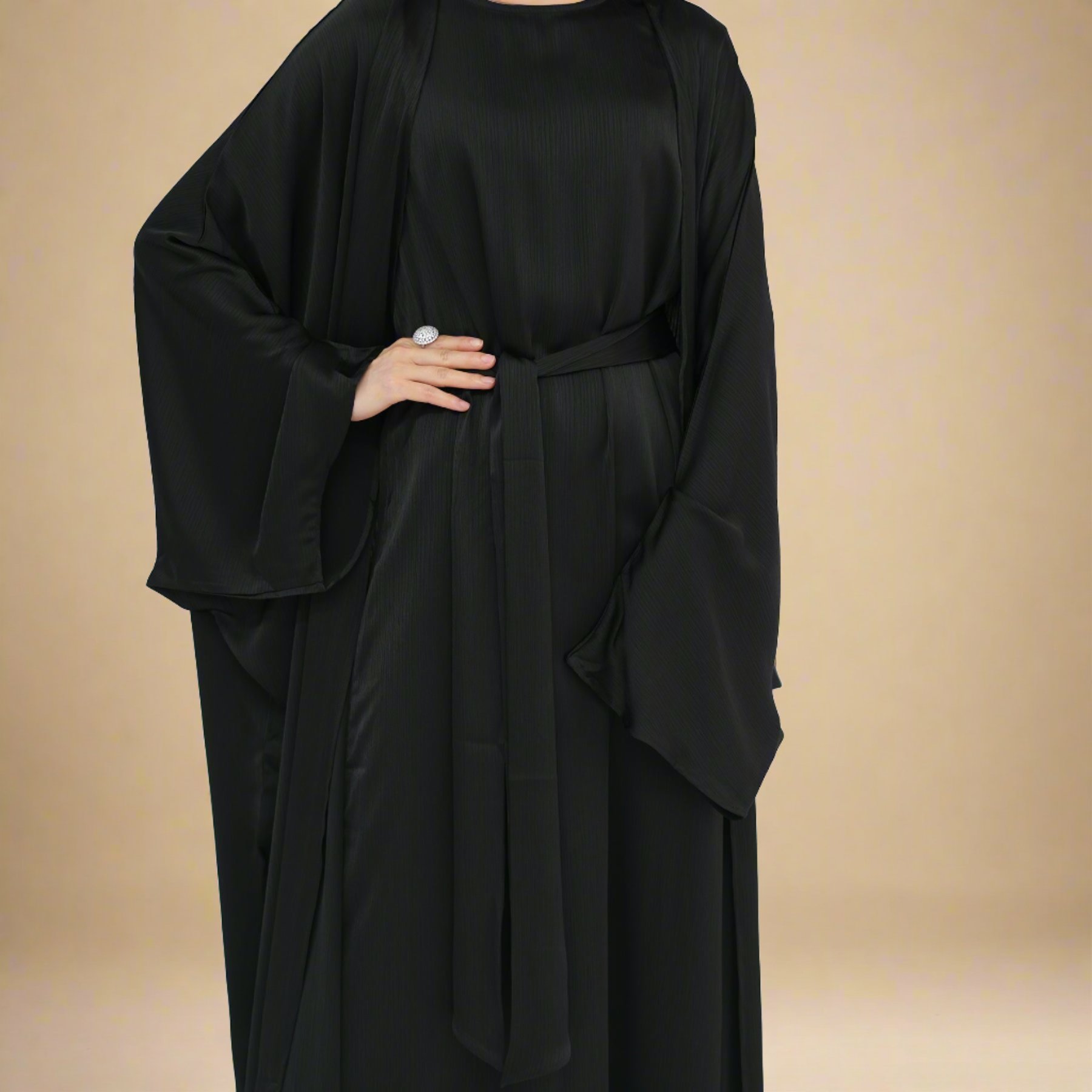 Maisara Soiree Evening Abaya Set, view 3
