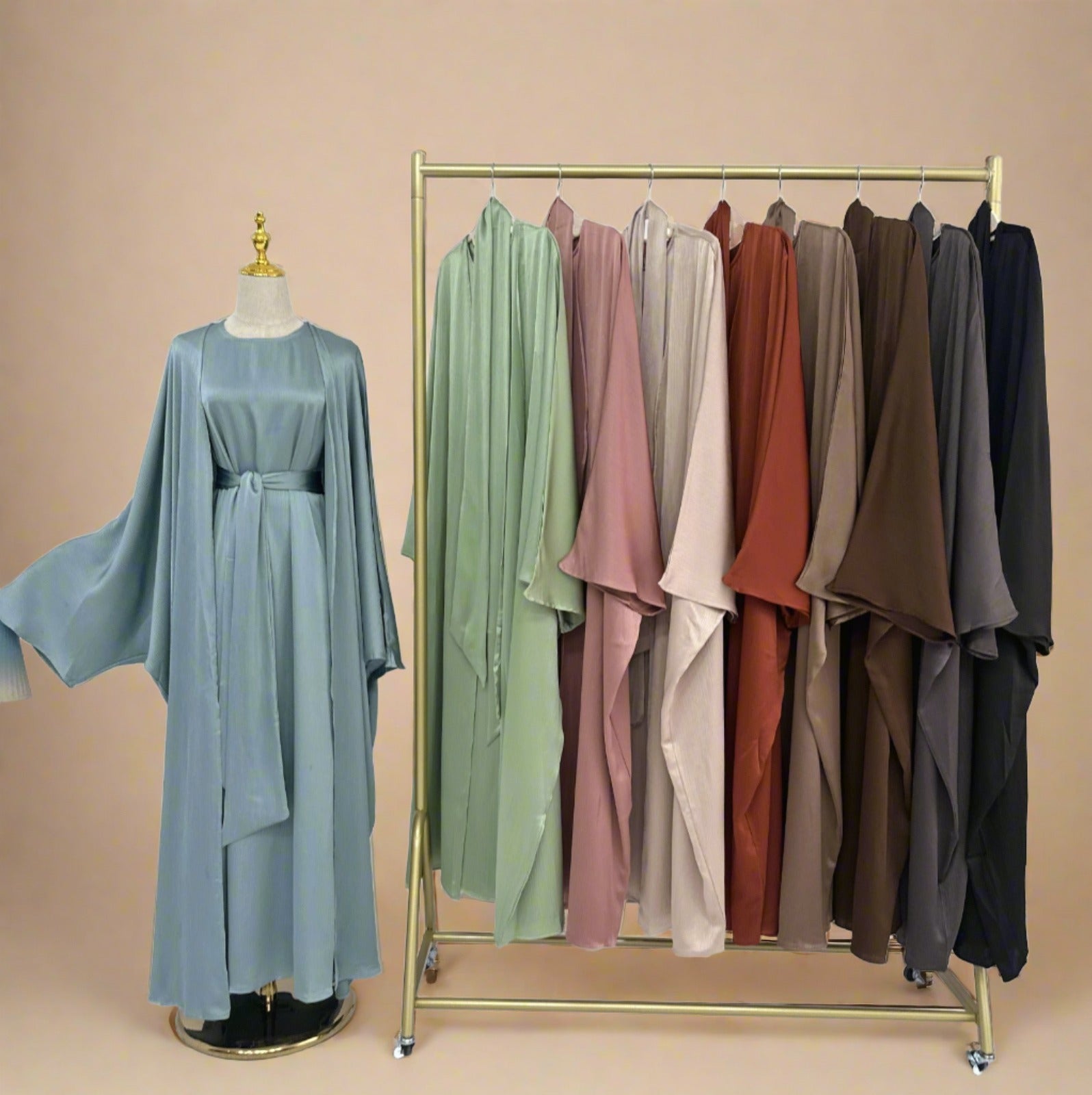 Maisara Soiree Evening Abaya Set, view 4