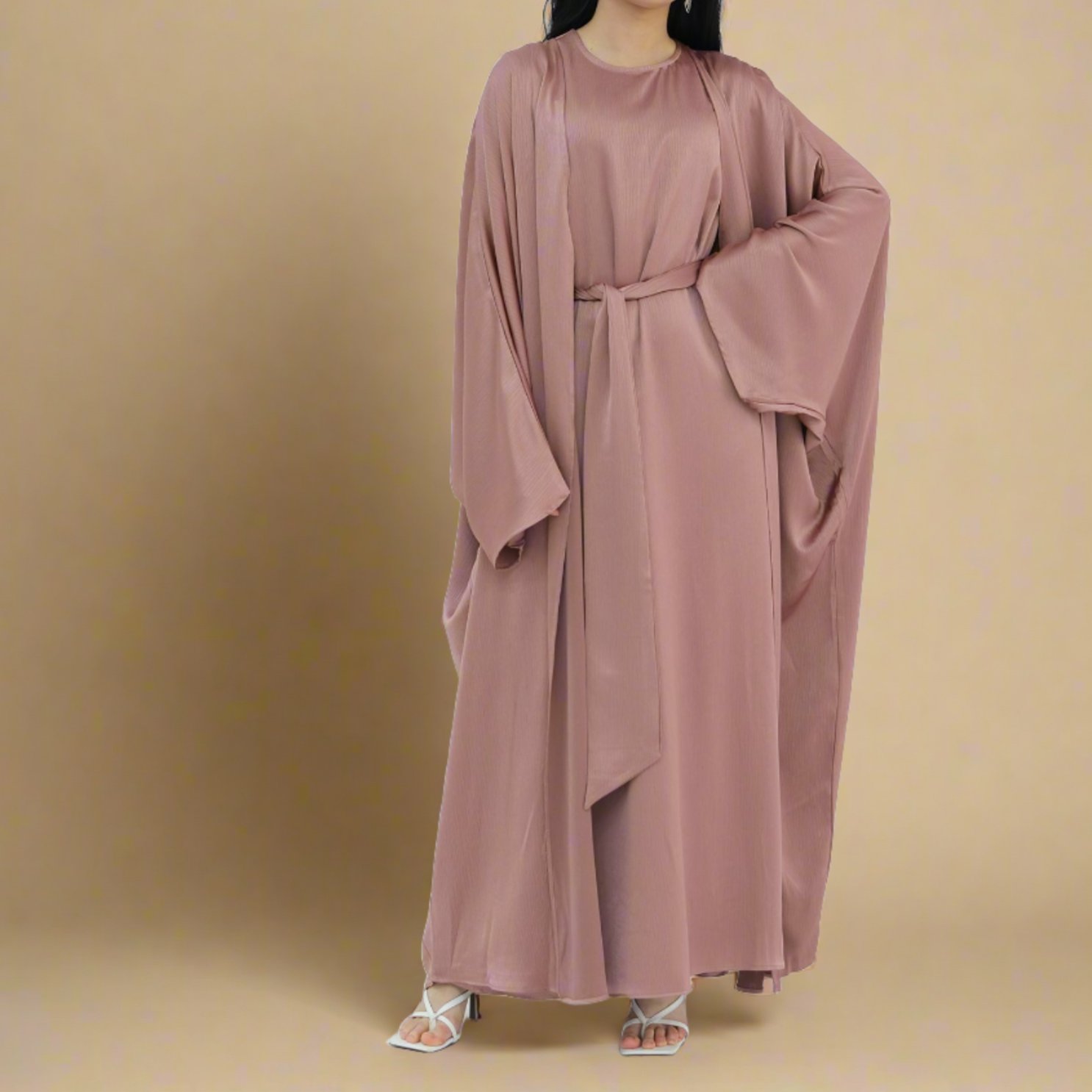 Maisara Soiree Evening Abaya Set, view 6