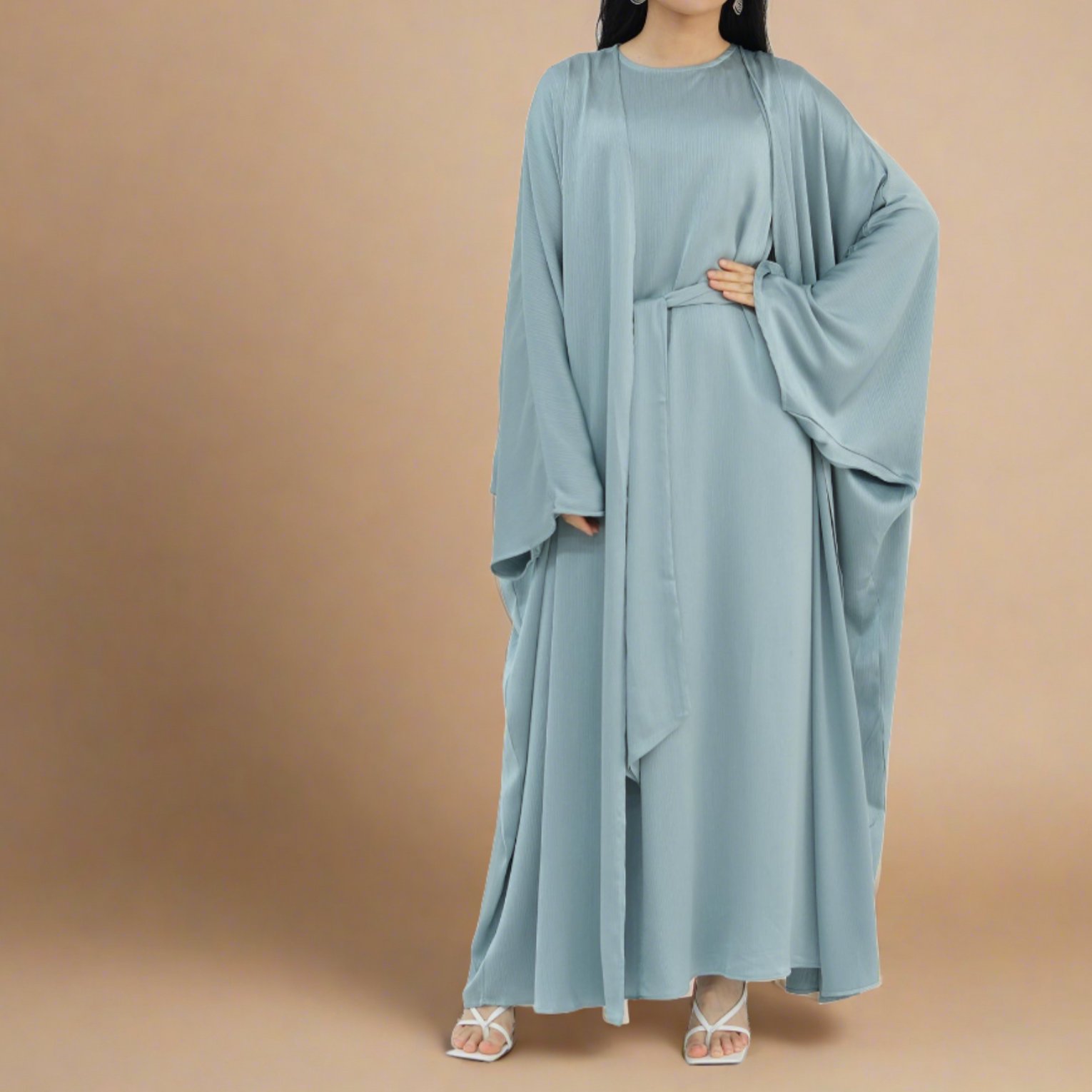Maisara Soiree Evening Abaya Set, view 7