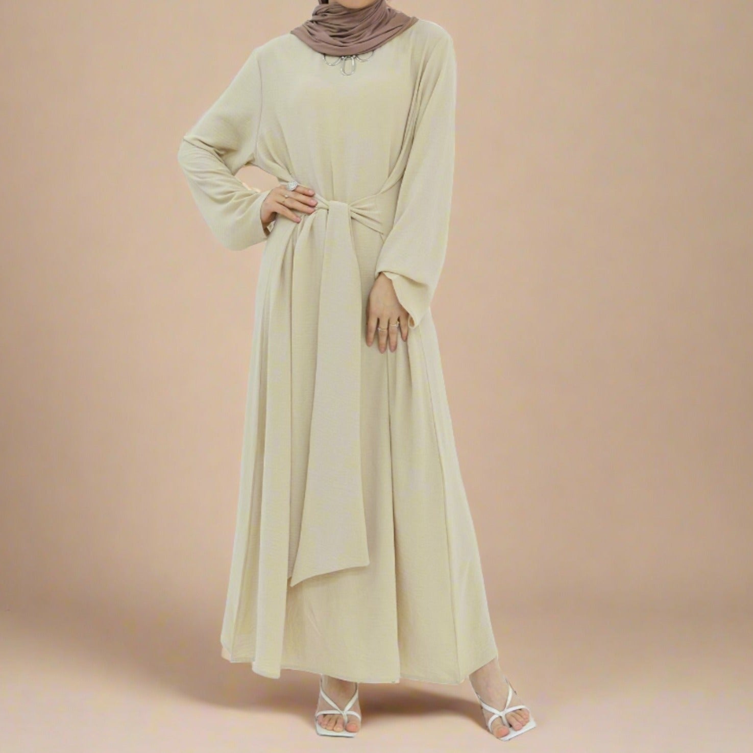 Aylana Long Sleeve Wrap Dress by Try Modest