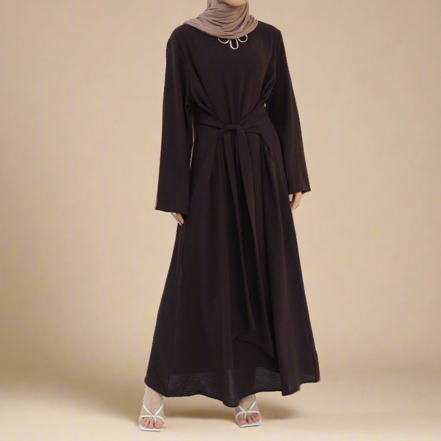 Aylana Long Sleeve Wrap Dress, view 3