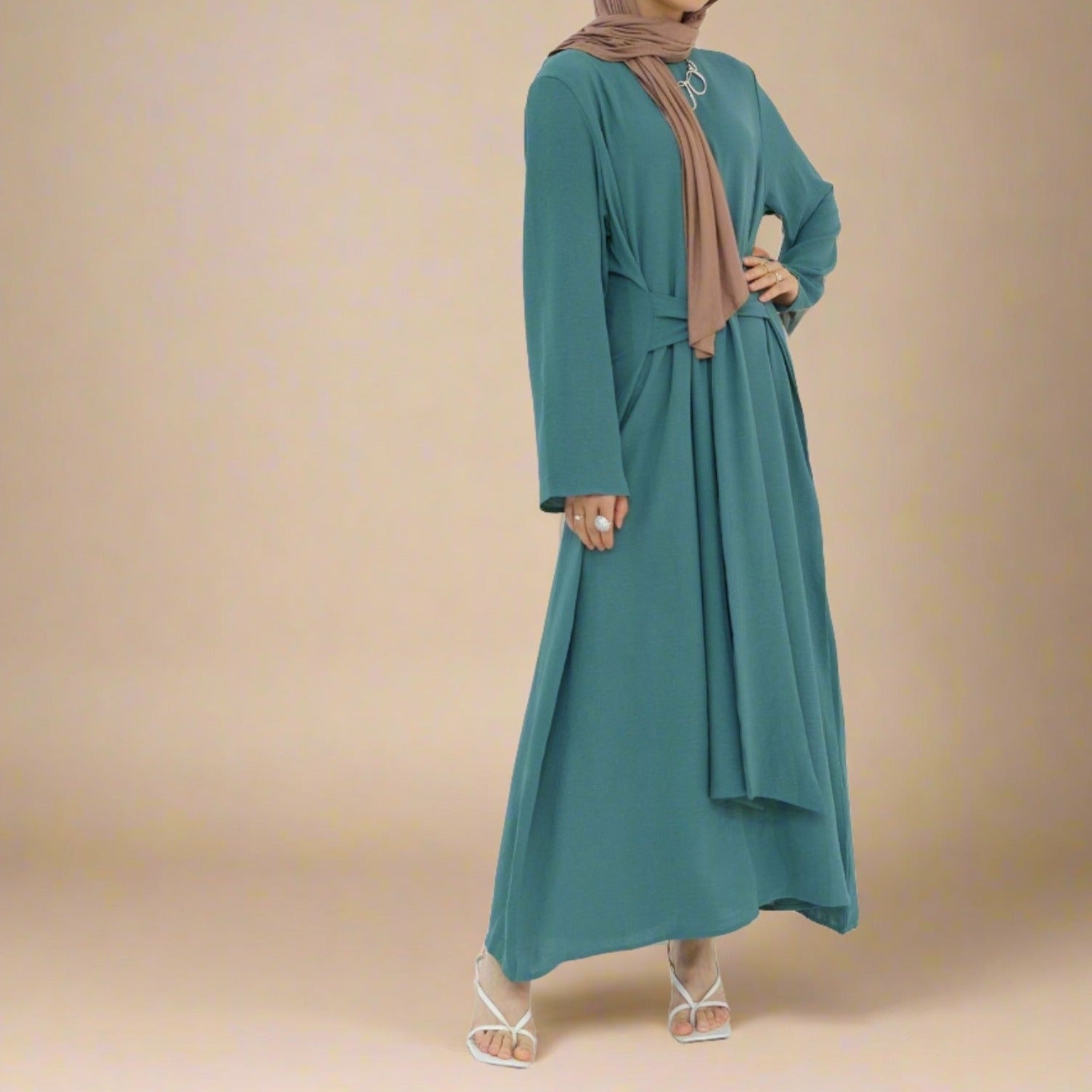 Aylana Long Sleeve Wrap Dress, view 4