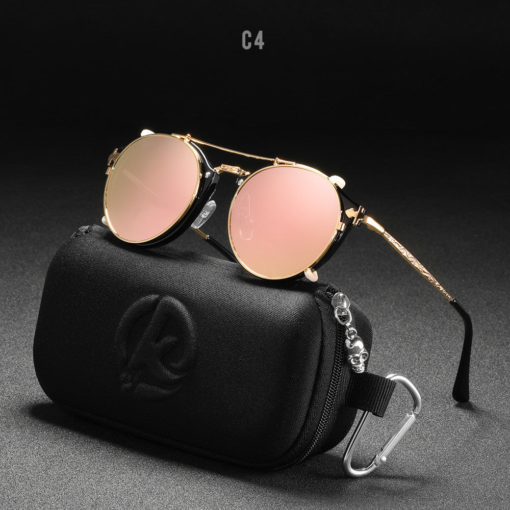 Metal Round Ladies Outdoor Sunglasses Set Mirror, view 4