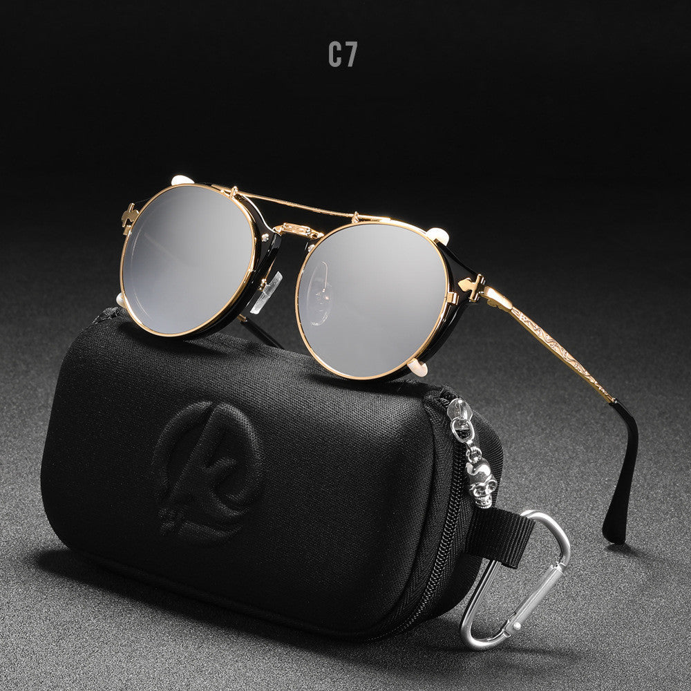 Metal Round Ladies Outdoor Sunglasses Set Mirror, view 7