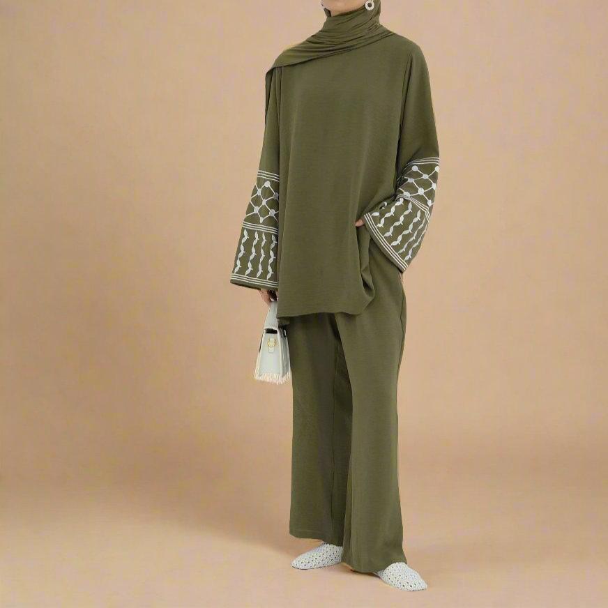 Keffiyeh 2 PC Co-ord Set, view 4