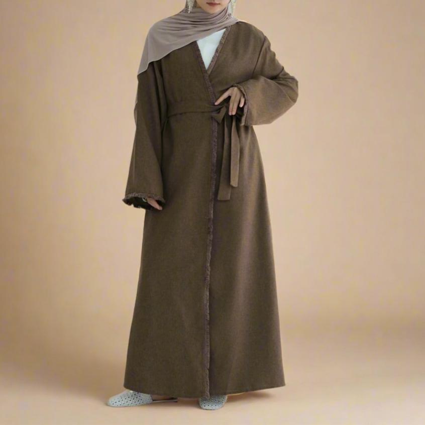 Basic Bisht Fall Abaya, view 5