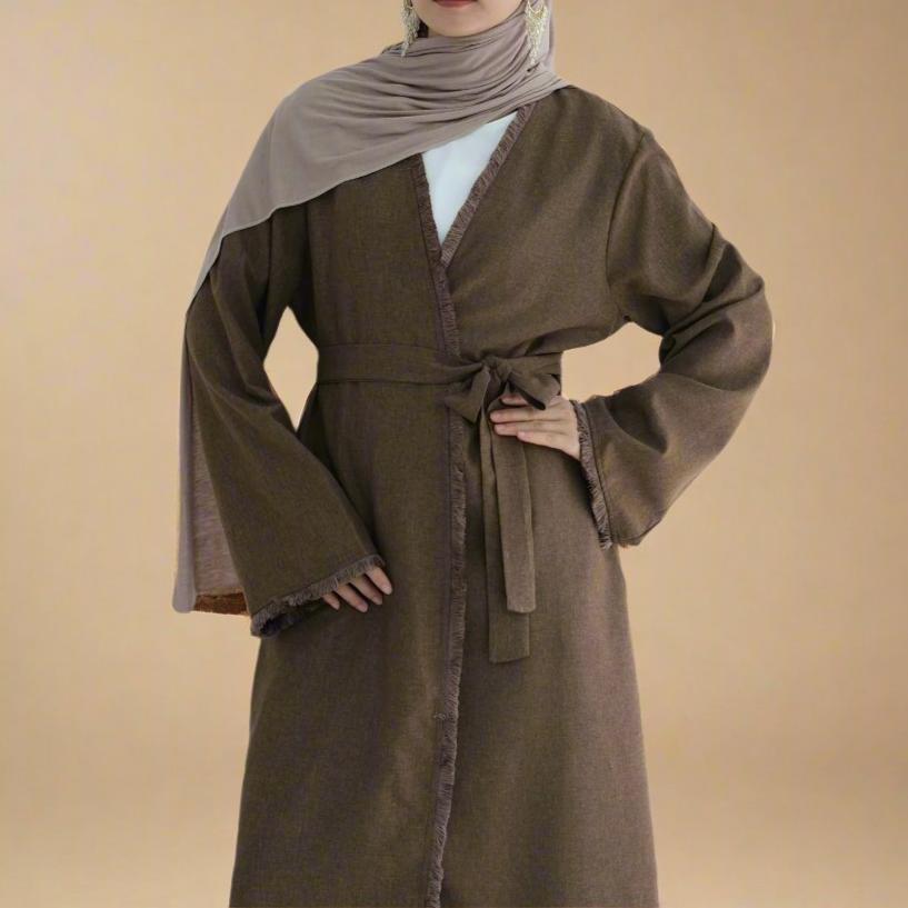 Basic Bisht Fall Abaya, view 6