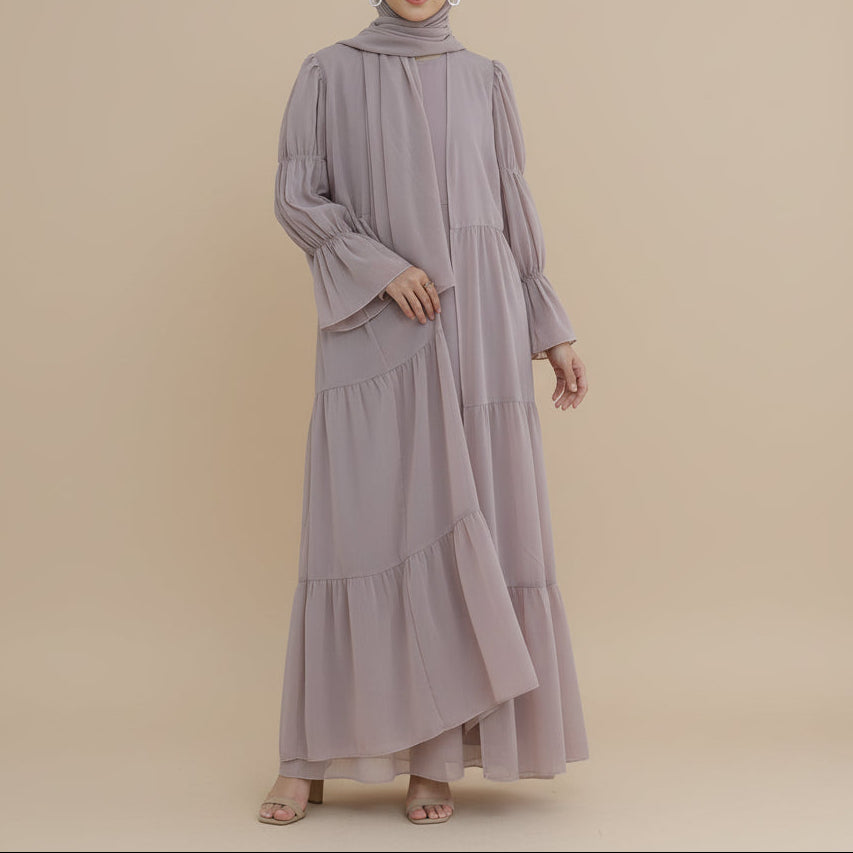Lyana 2 PC Open Abaya by Try Modest
