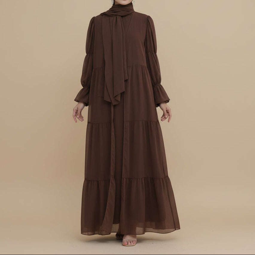 Lyana 2 PC Open Abaya, view 2