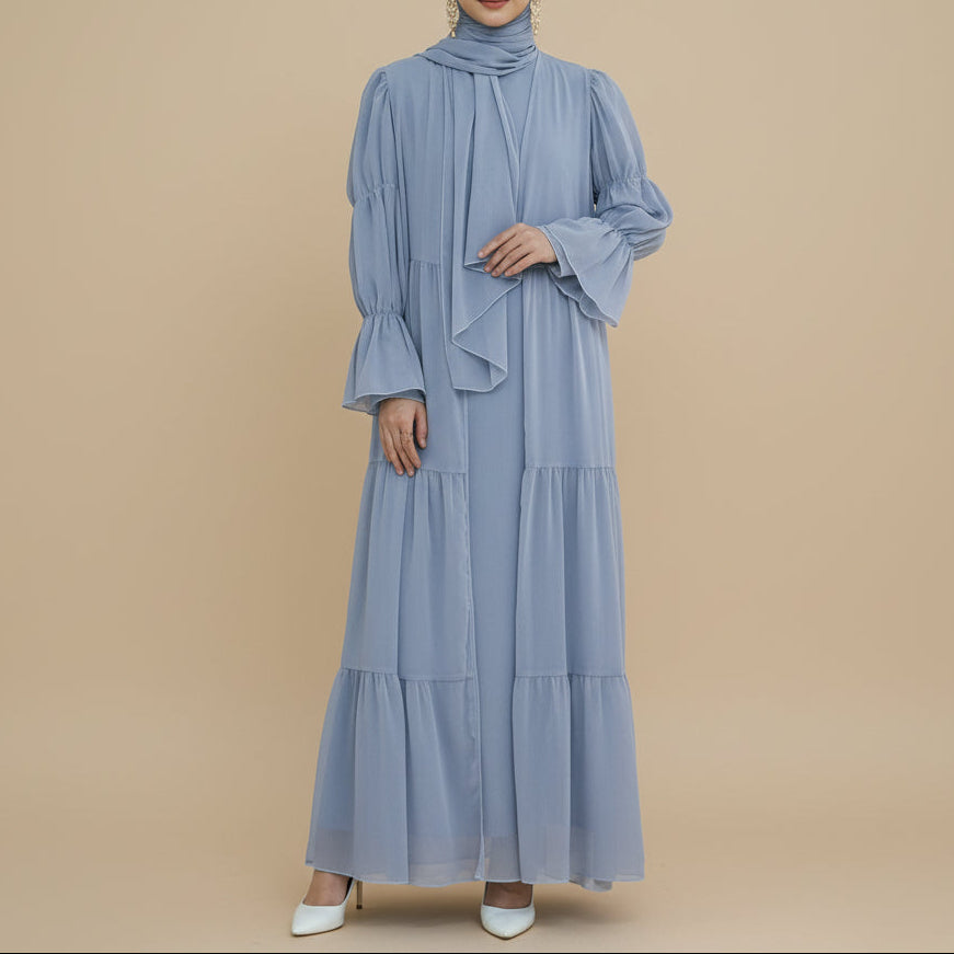 Lyana 2 PC Open Abaya, view 8