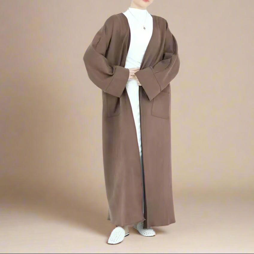 Deena Velvet Coat Abaya, view 3