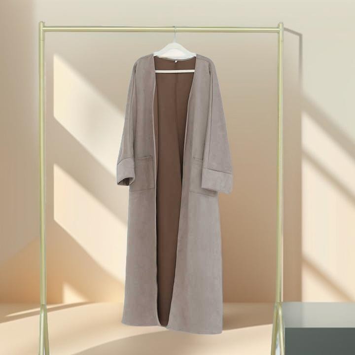 Deena Velvet Coat Abaya, view 4