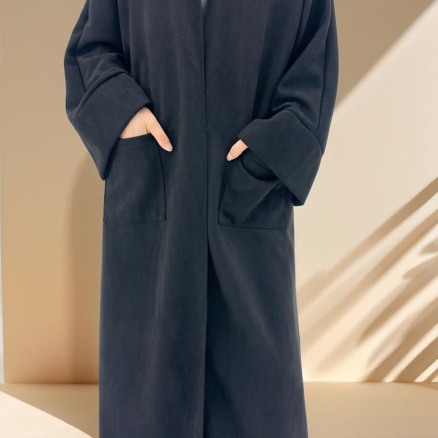 Deena Velvet Coat Abaya, view 6