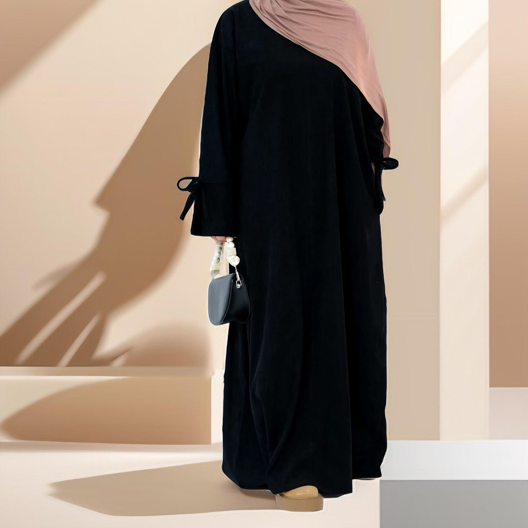 Sophisticated Bow-Tie Beauty Abaya, view 8