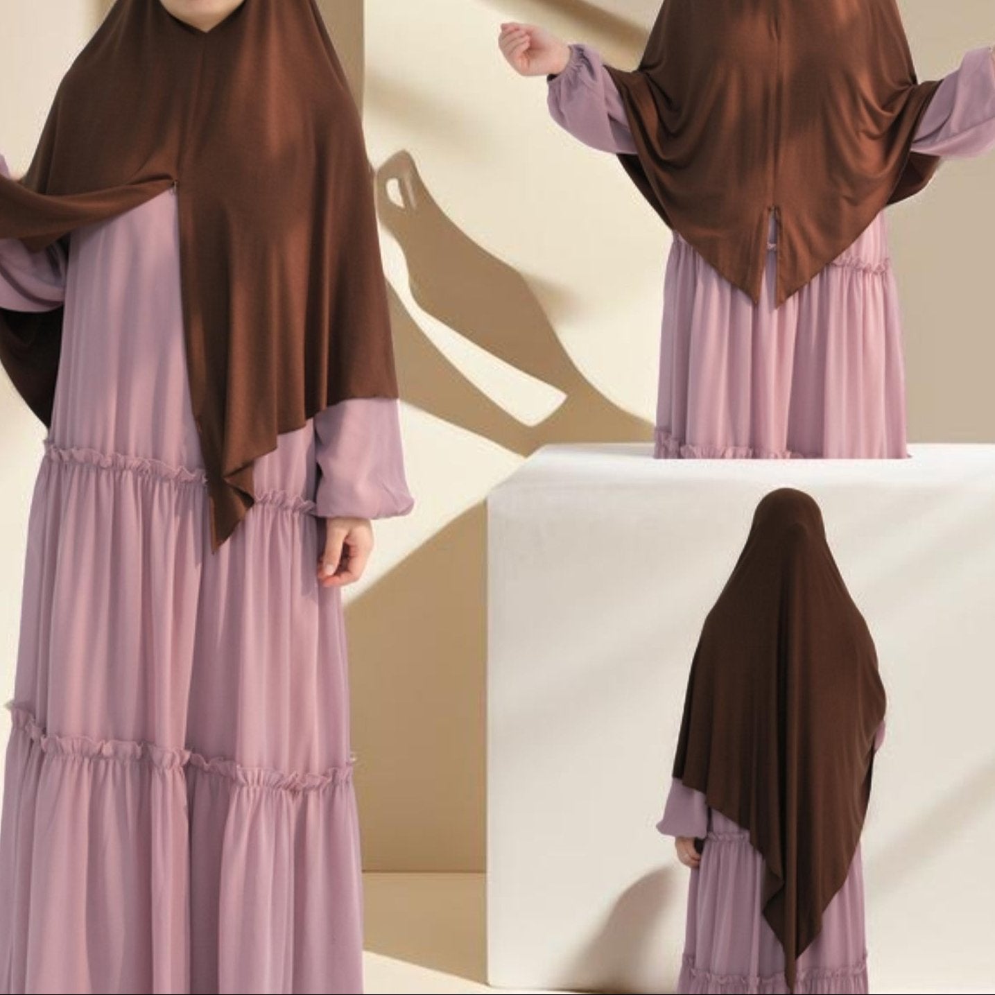 Instant Jersey Khimar with Zipper, view 7