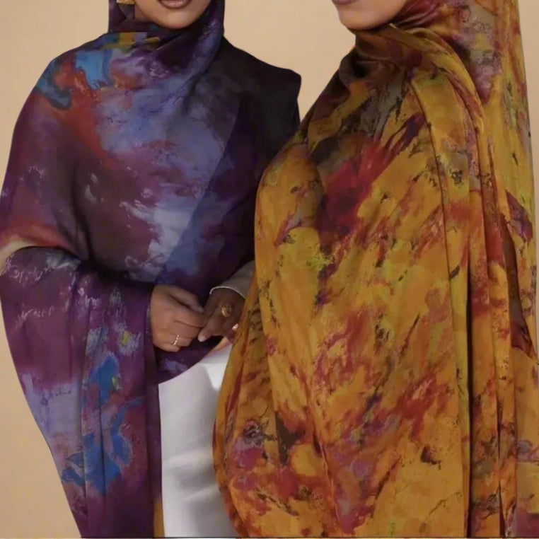 Serene Silk Printed Hijabs-22 prints by Try Modest