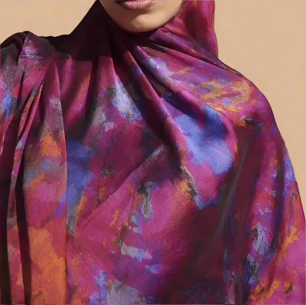 Serene Silk Printed Hijabs-22 prints, view 2