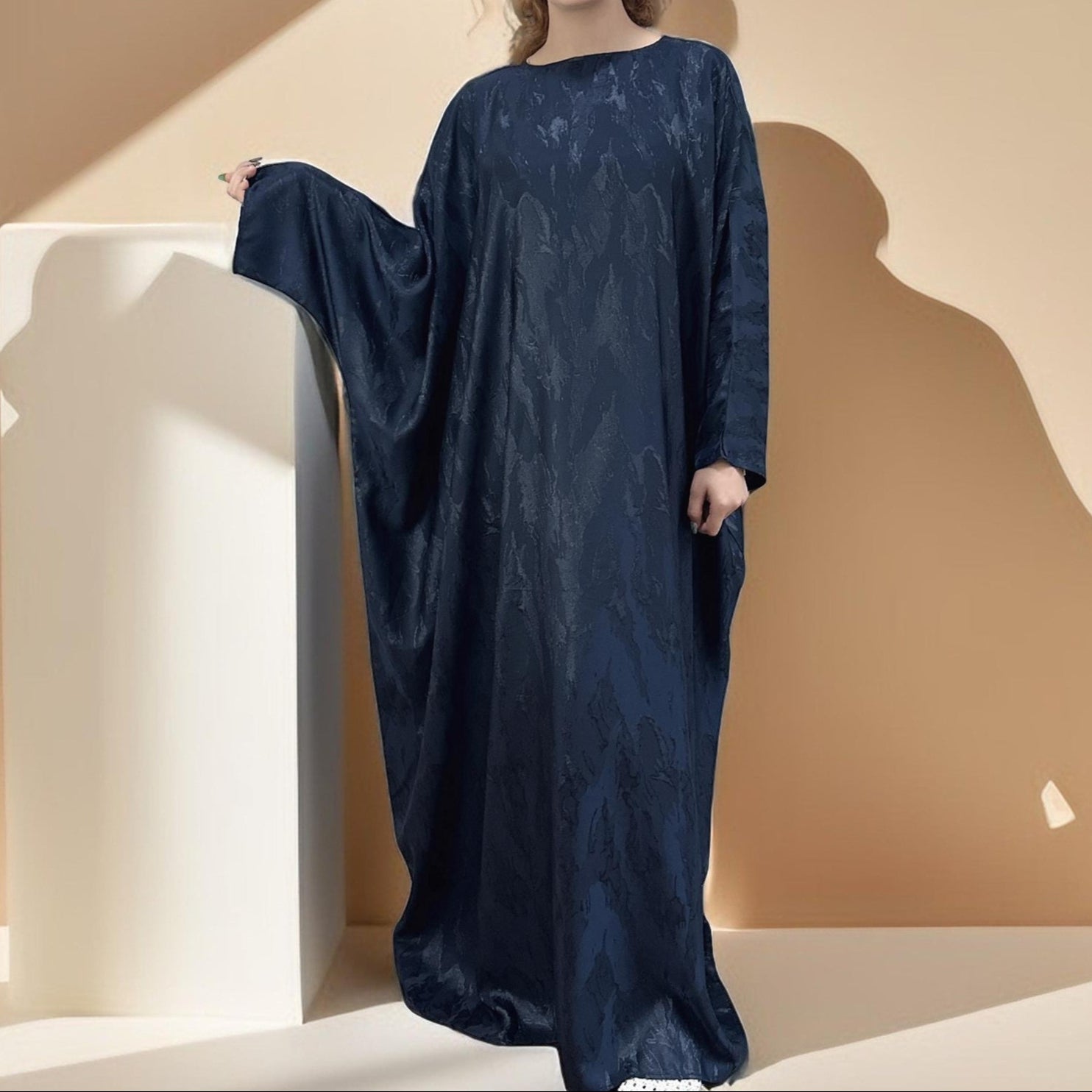 Alyaa Butterfly Satin Kaftan by Try Modest