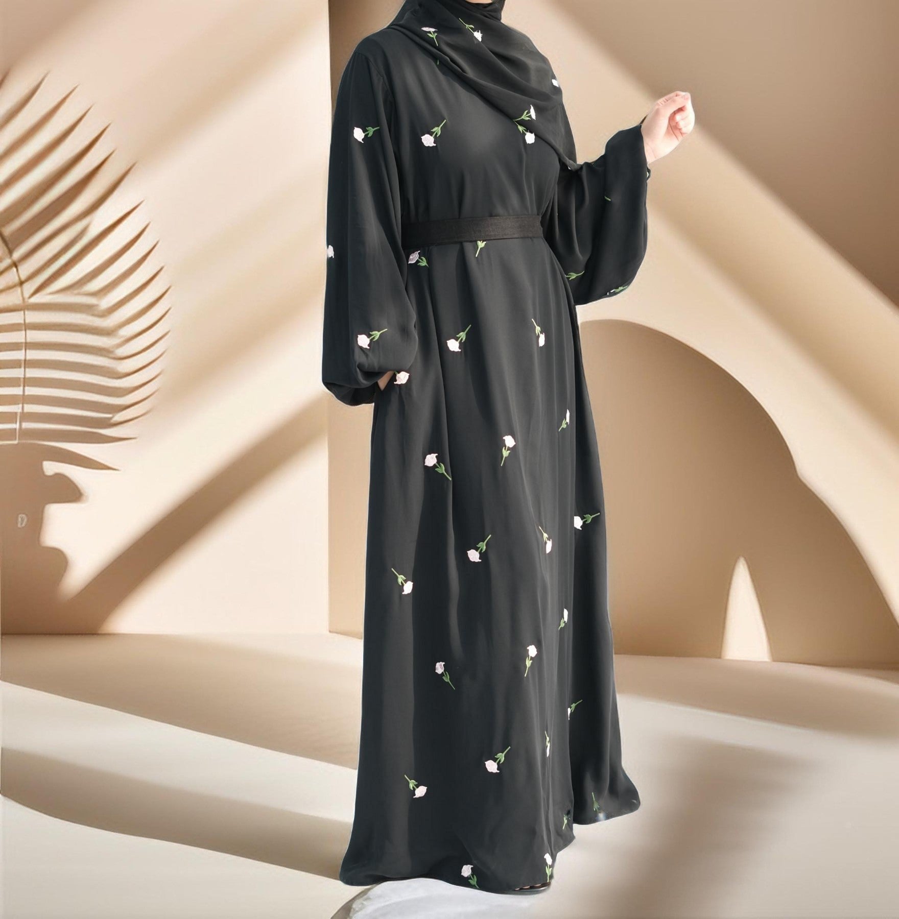 Nadira Maxi Dress with Matching Hijab by Try Modest