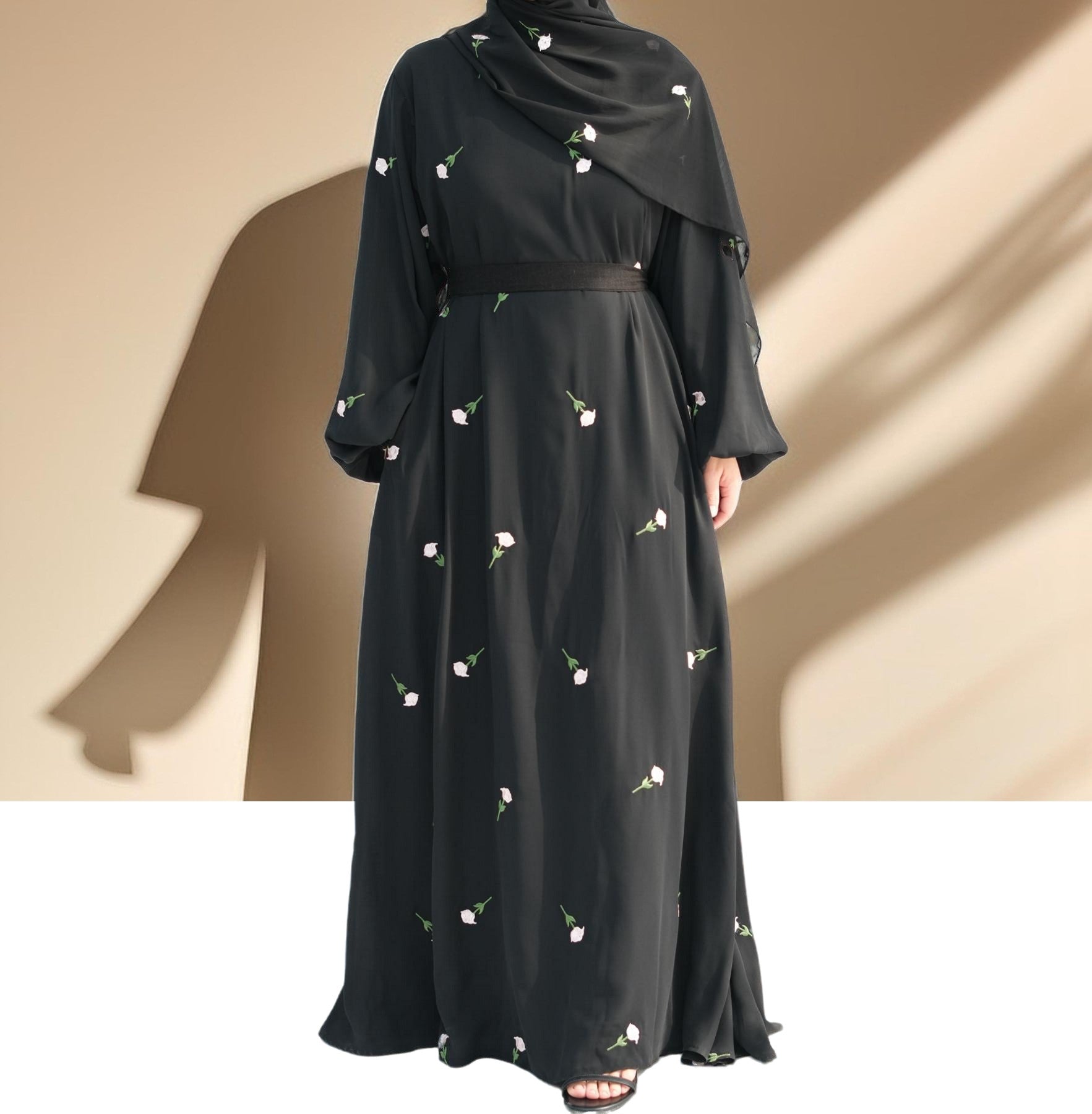 Nadira Maxi Dress with Matching Hijab, view 4