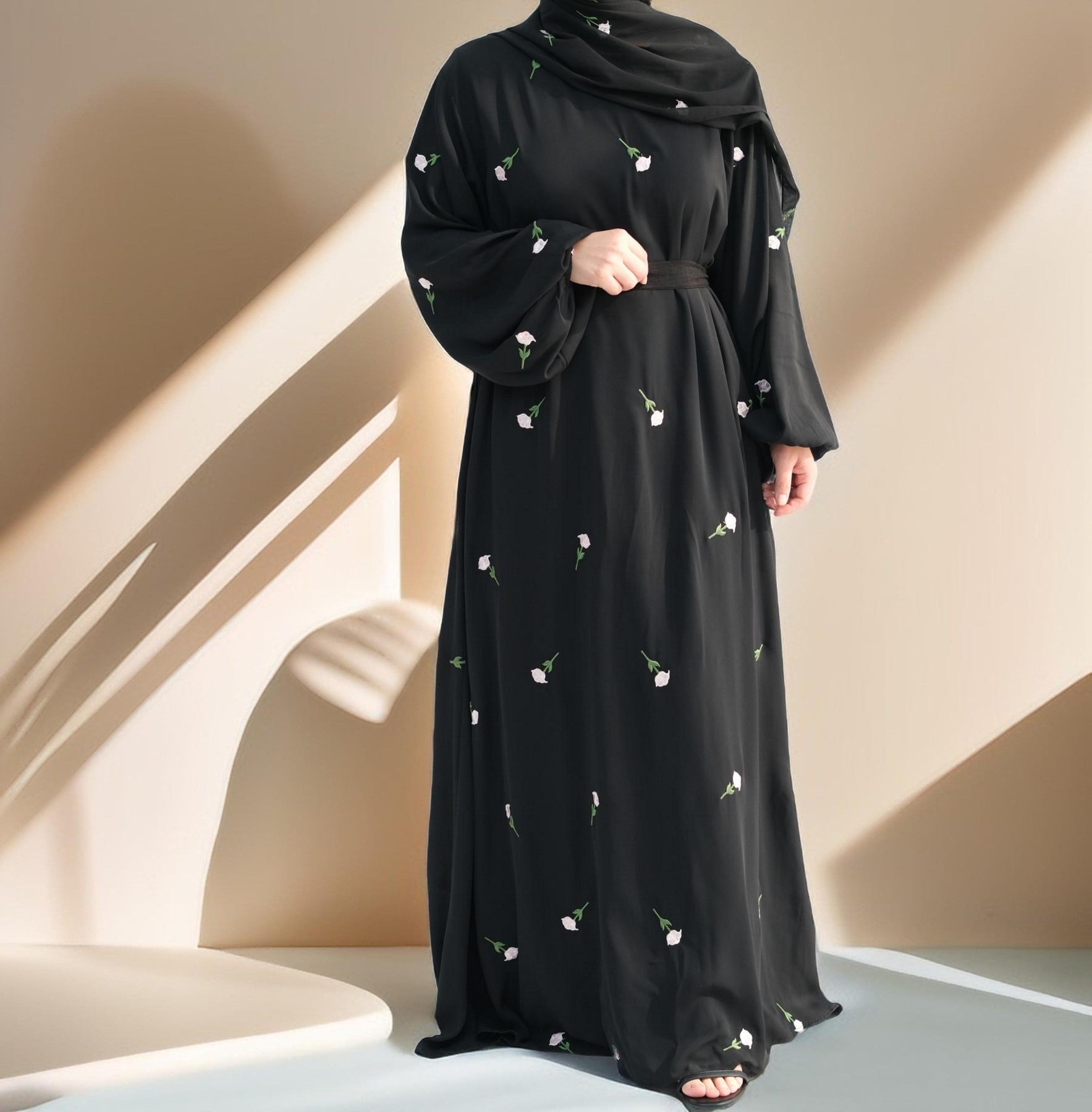 Nadira Maxi Dress with Matching Hijab, view 5