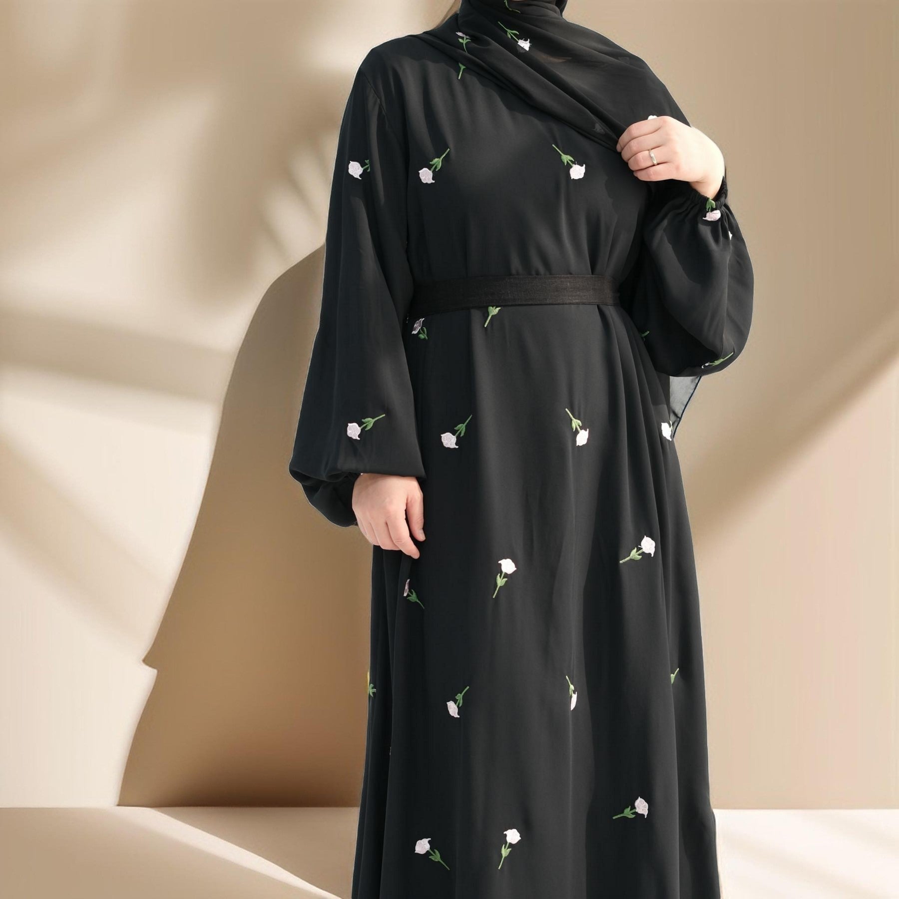 Nadira Maxi Dress with Matching Hijab, view 8