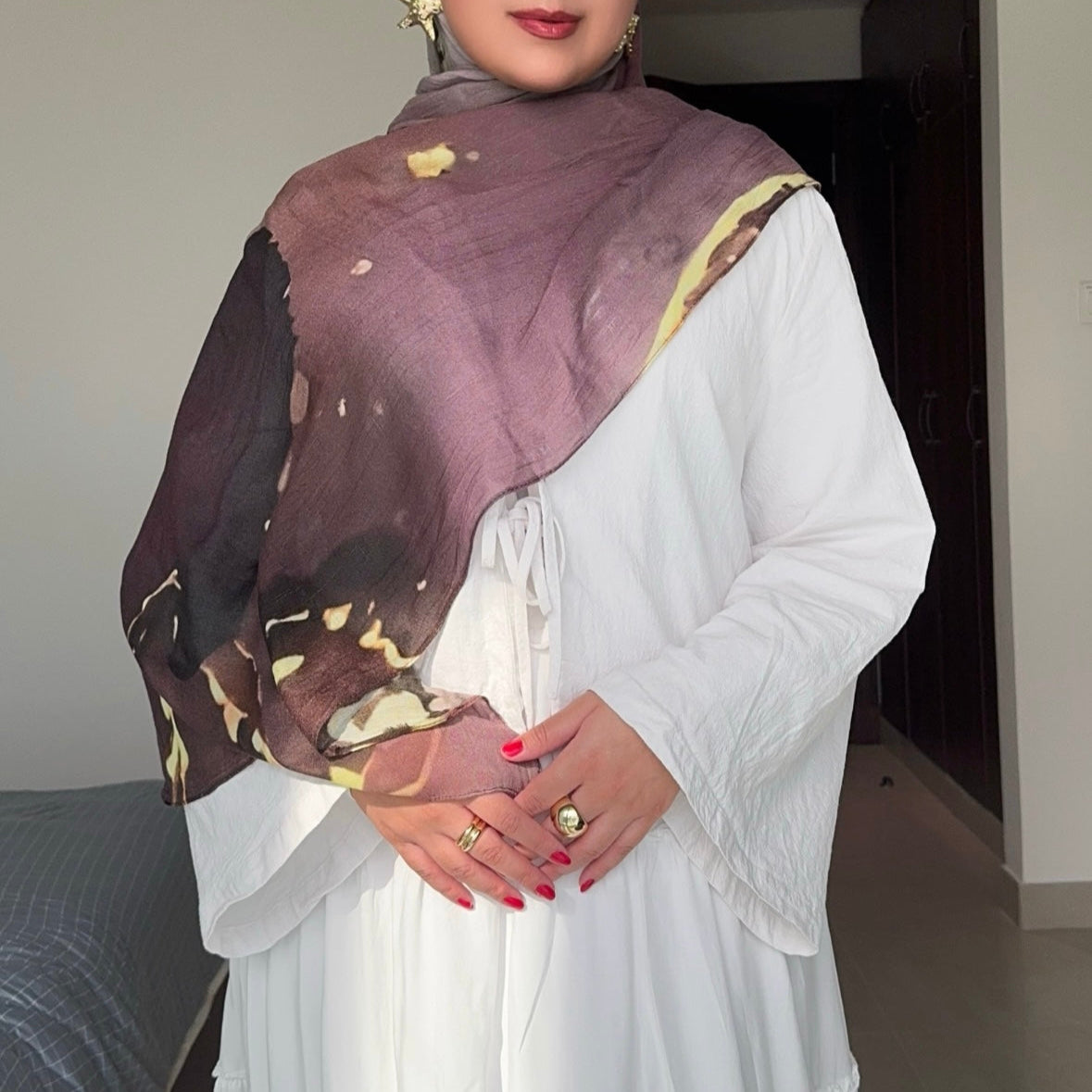 Printed Modal Hijabs-12 shades, view 2
