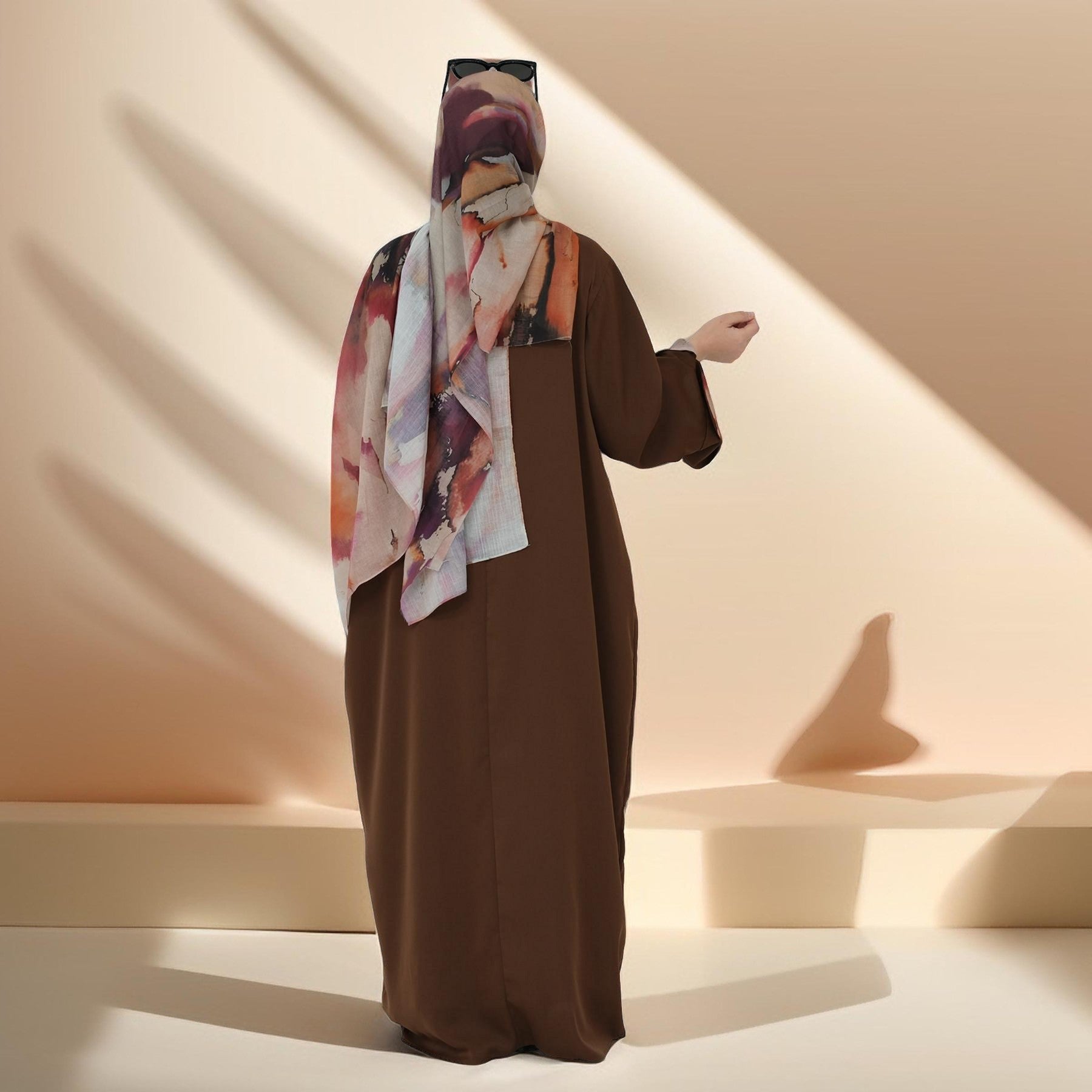 Watercolor Bloom Abaya Set, view 8