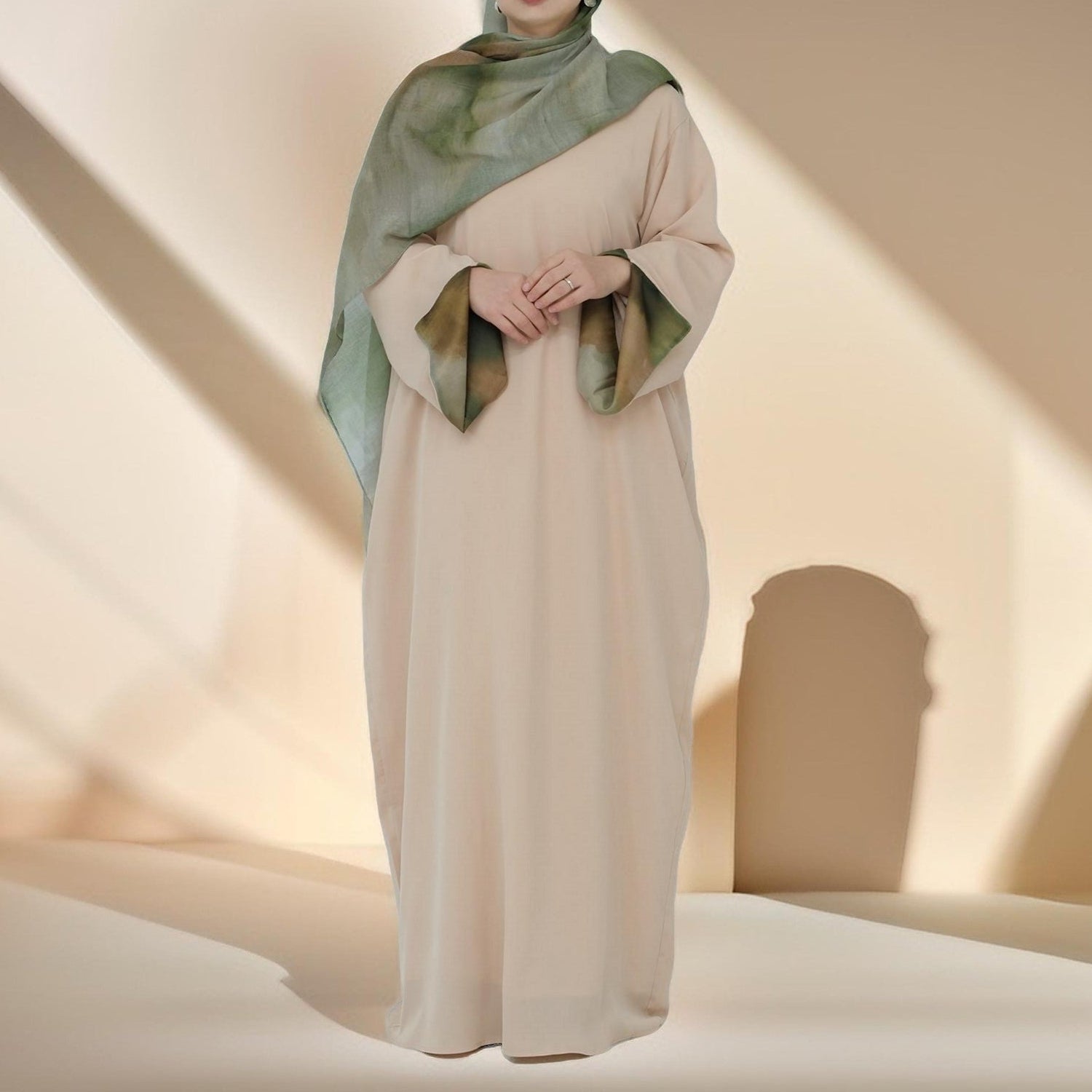 Olive Oasis 2-Piece Abaya Set, view 2