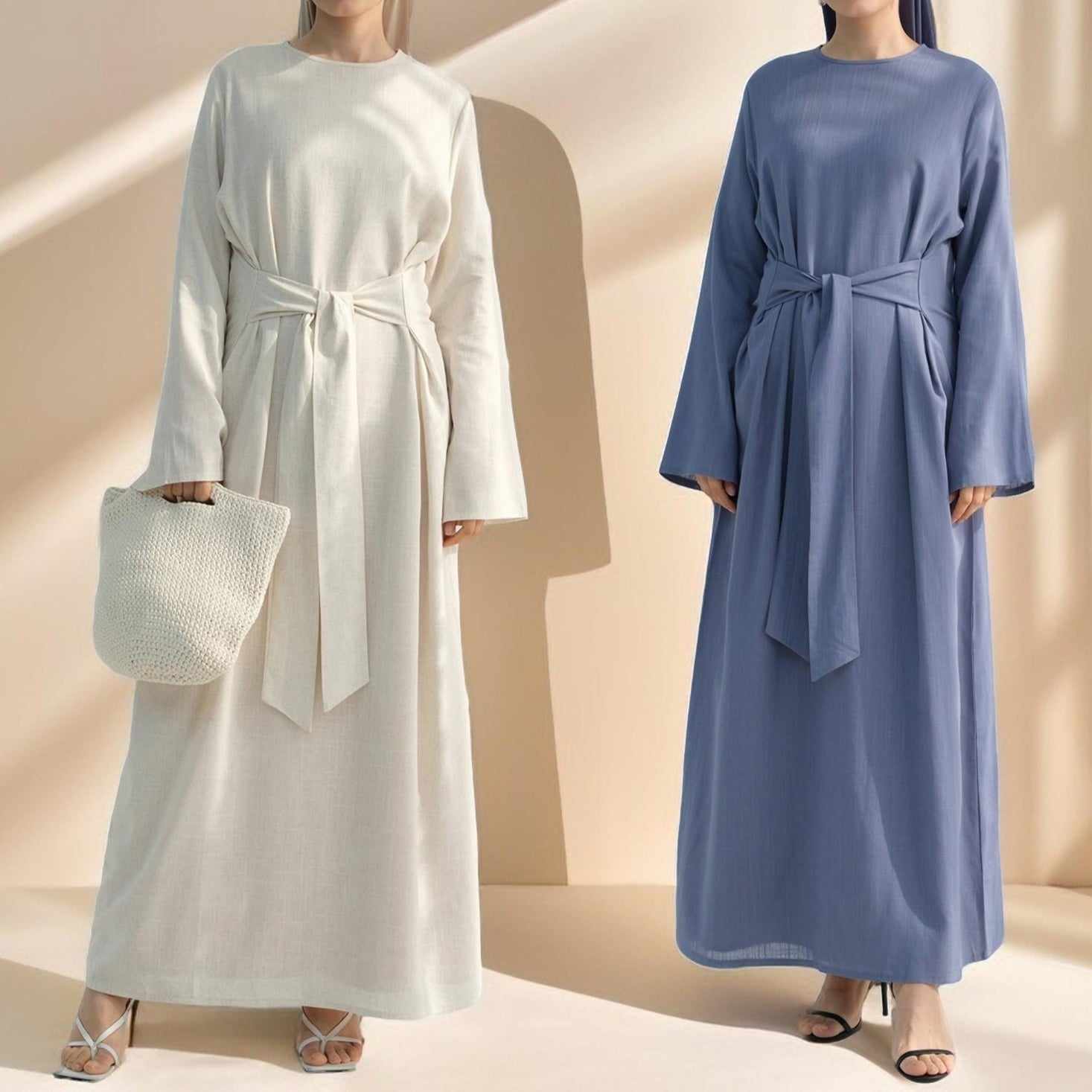 Sandra Dual-Tie Maxi Dress by Try Modest