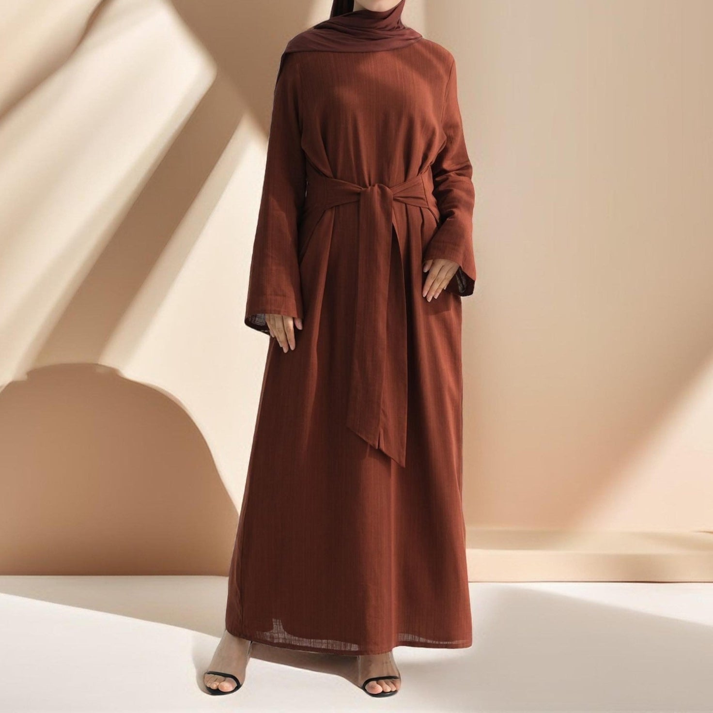 Sandra Dual-Tie Maxi Dress, view 8