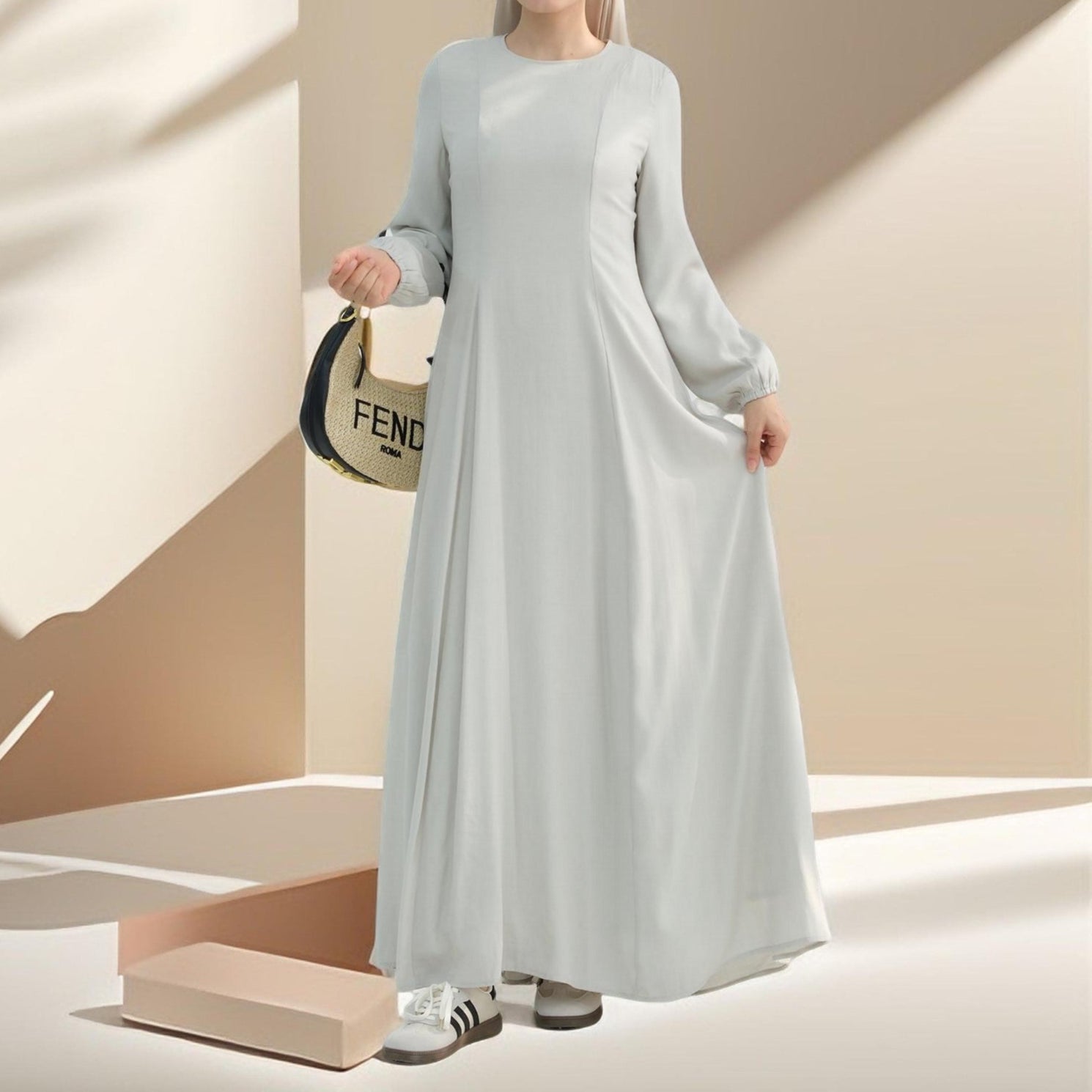 Hanadi Lined Maxi Dress, view 2