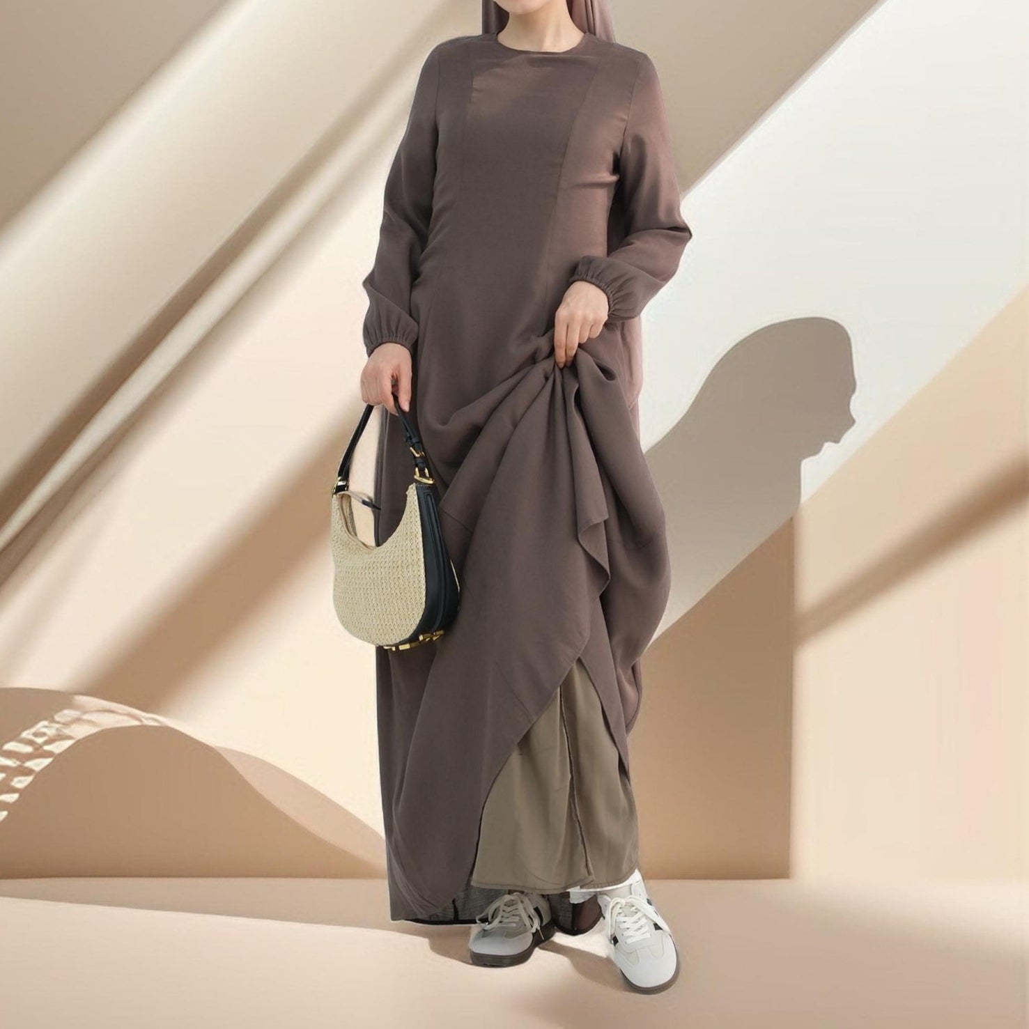 Hanadi Lined Maxi Dress, view 7