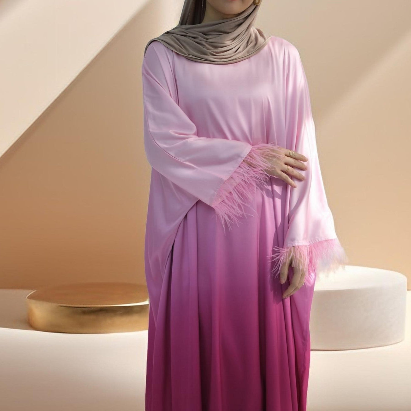 Hilwah Butterfly Kaftan Dress, view 2