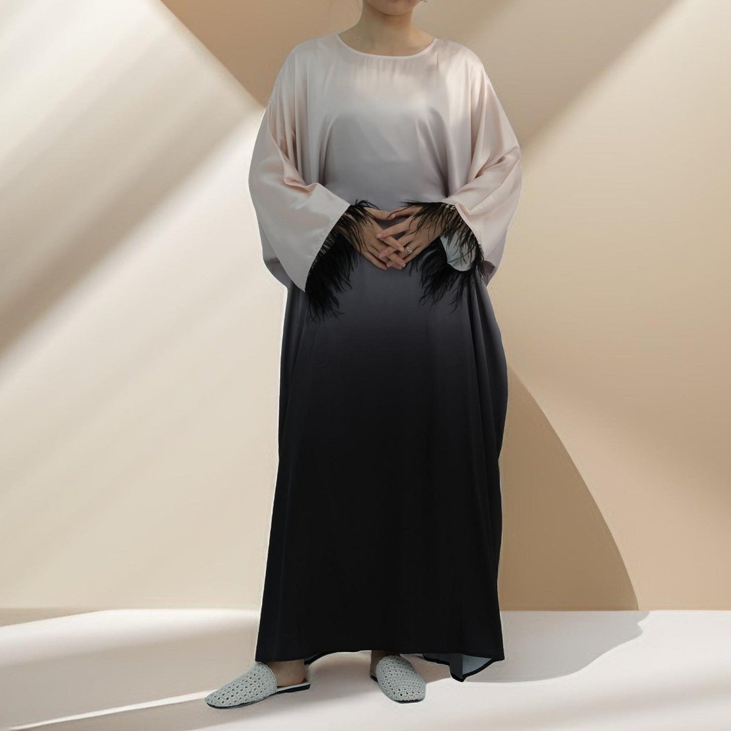 Hilwah Butterfly Kaftan Dress, view 4