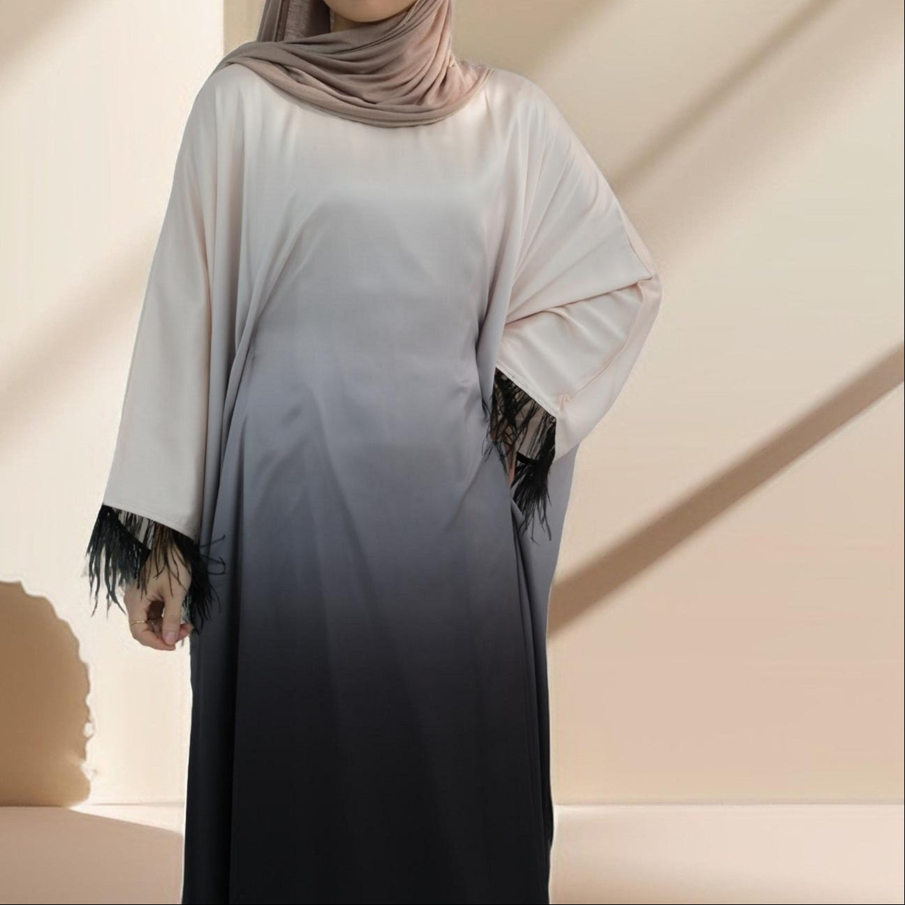Hilwah Butterfly Kaftan Dress, view 5