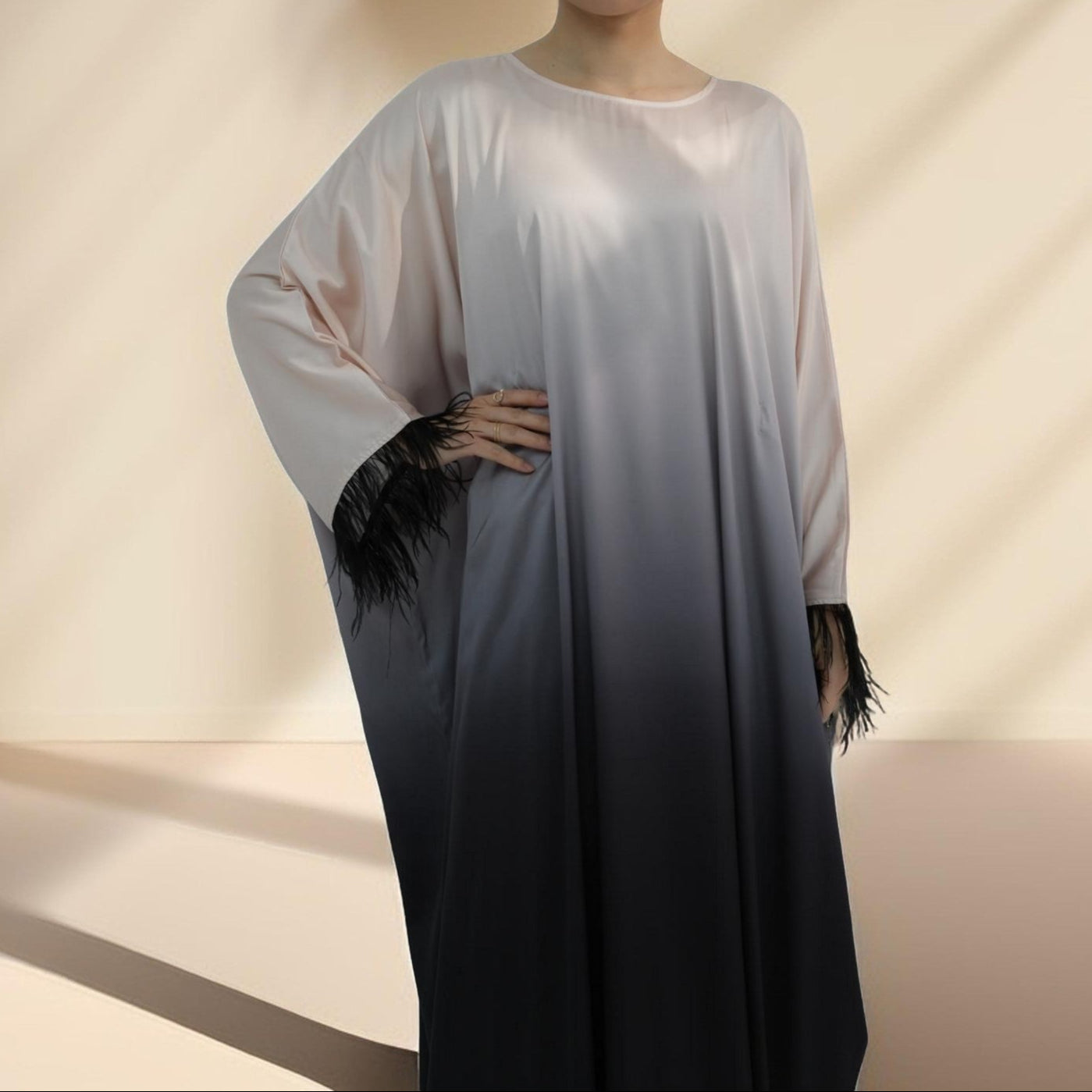 Hilwah Butterfly Kaftan Dress, view 6
