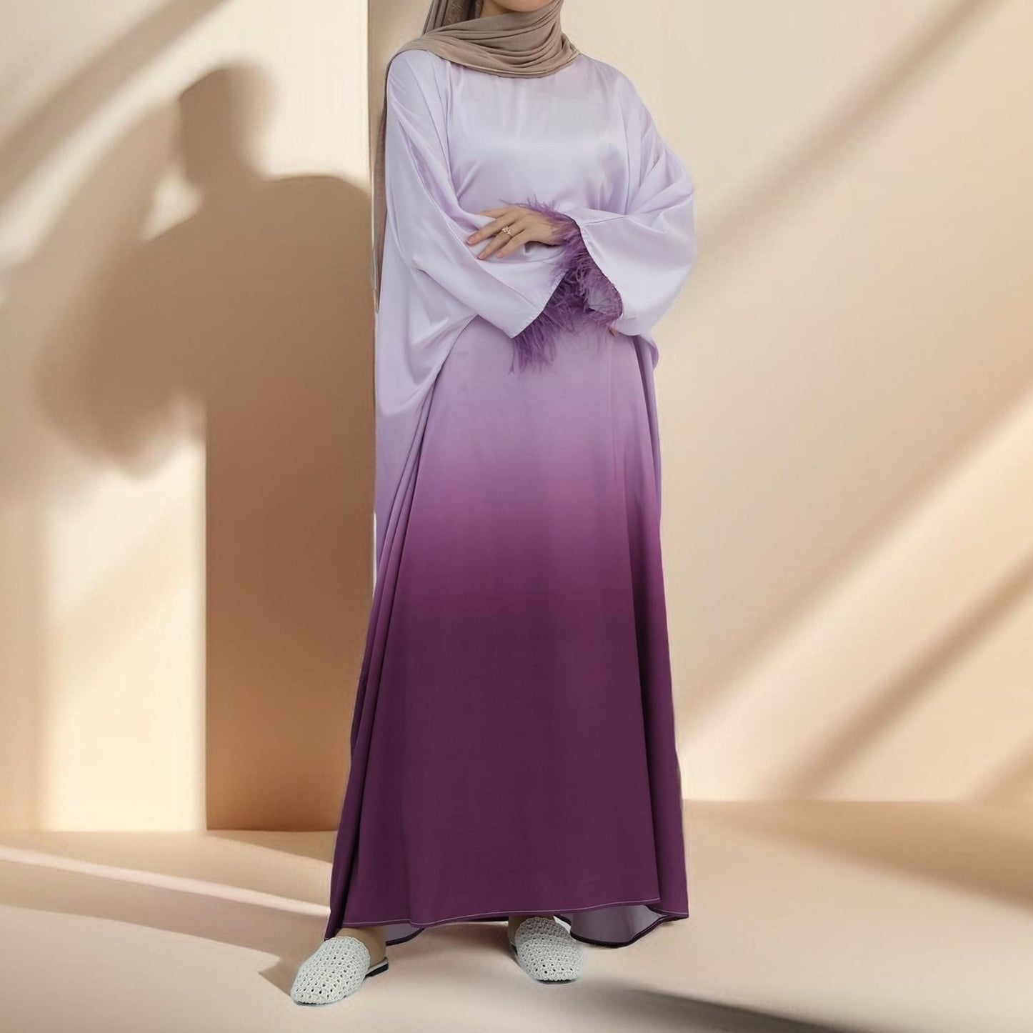 Hilwah Butterfly Kaftan Dress, view 7