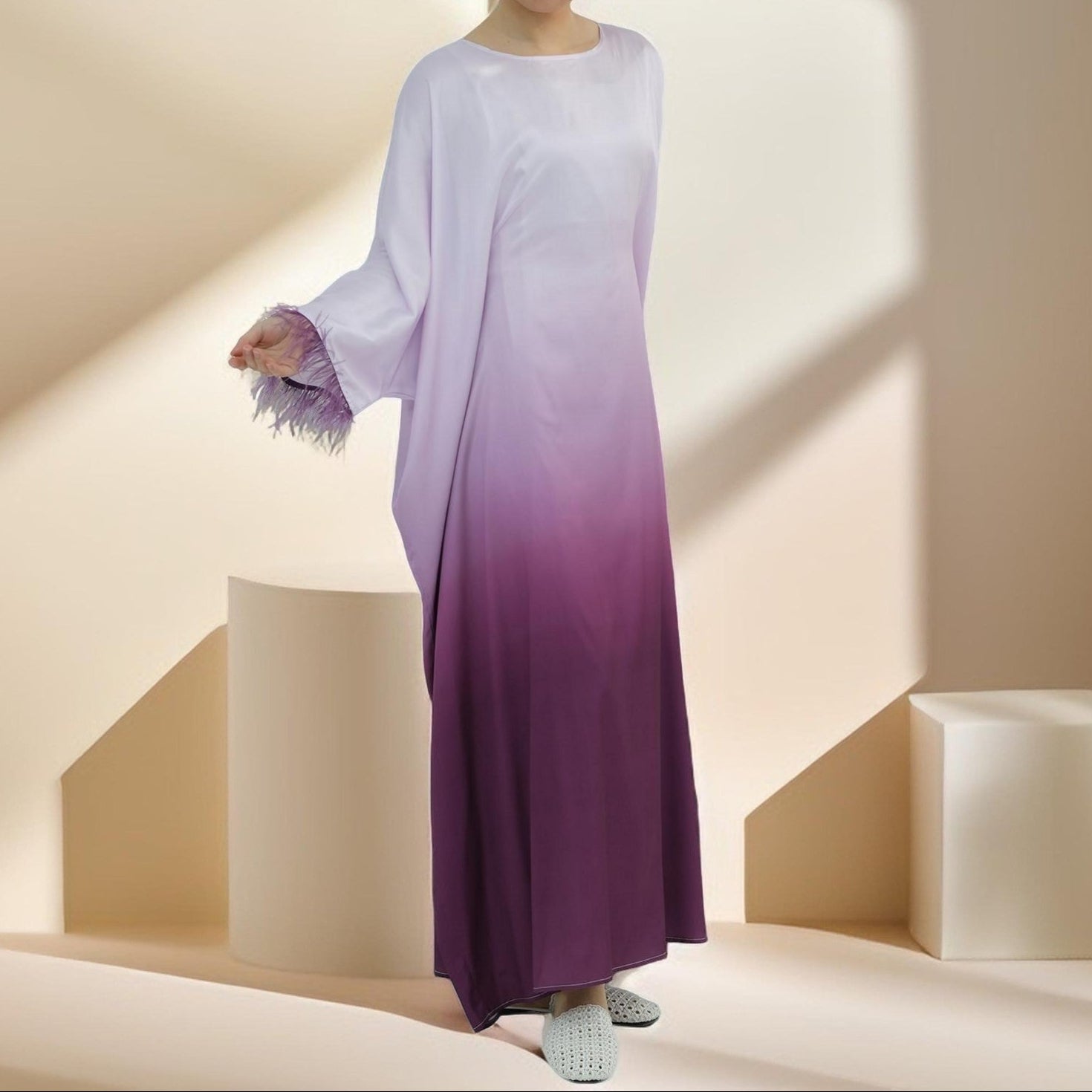 Hilwah Butterfly Kaftan Dress, view 8