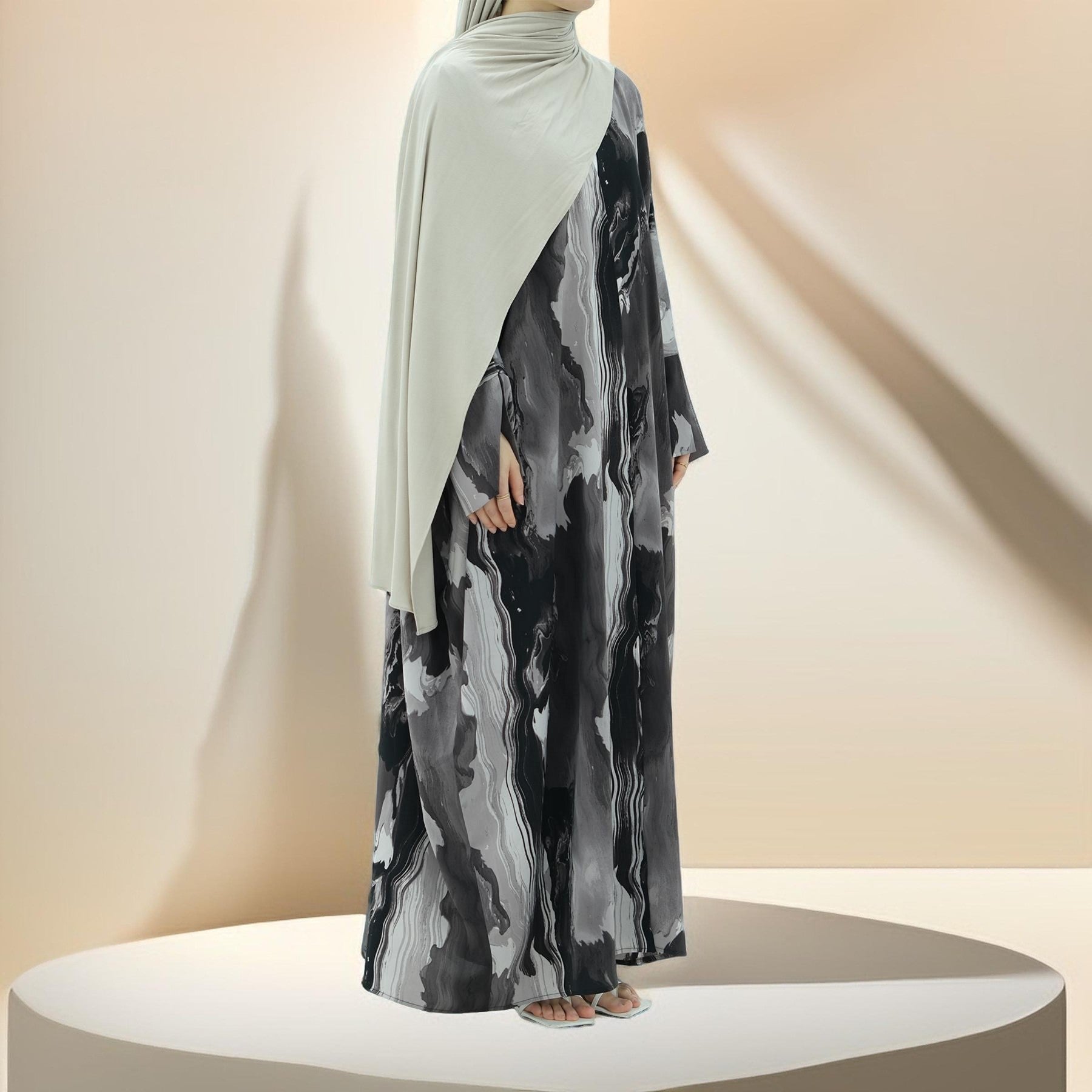 Canvas printed abaya, view 4