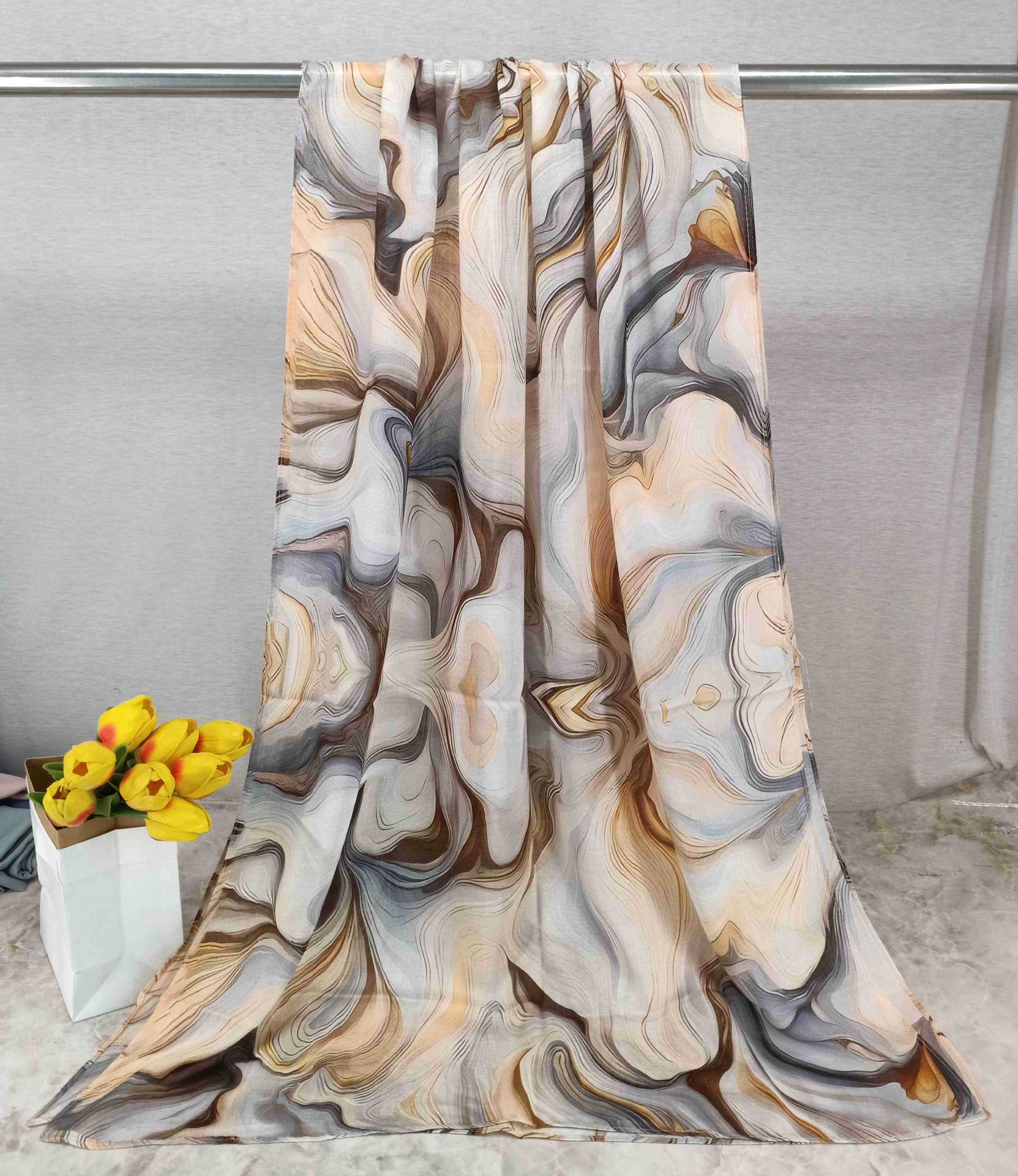 Printé Veil Modal Hijab Collection-14 Prints, view 7
