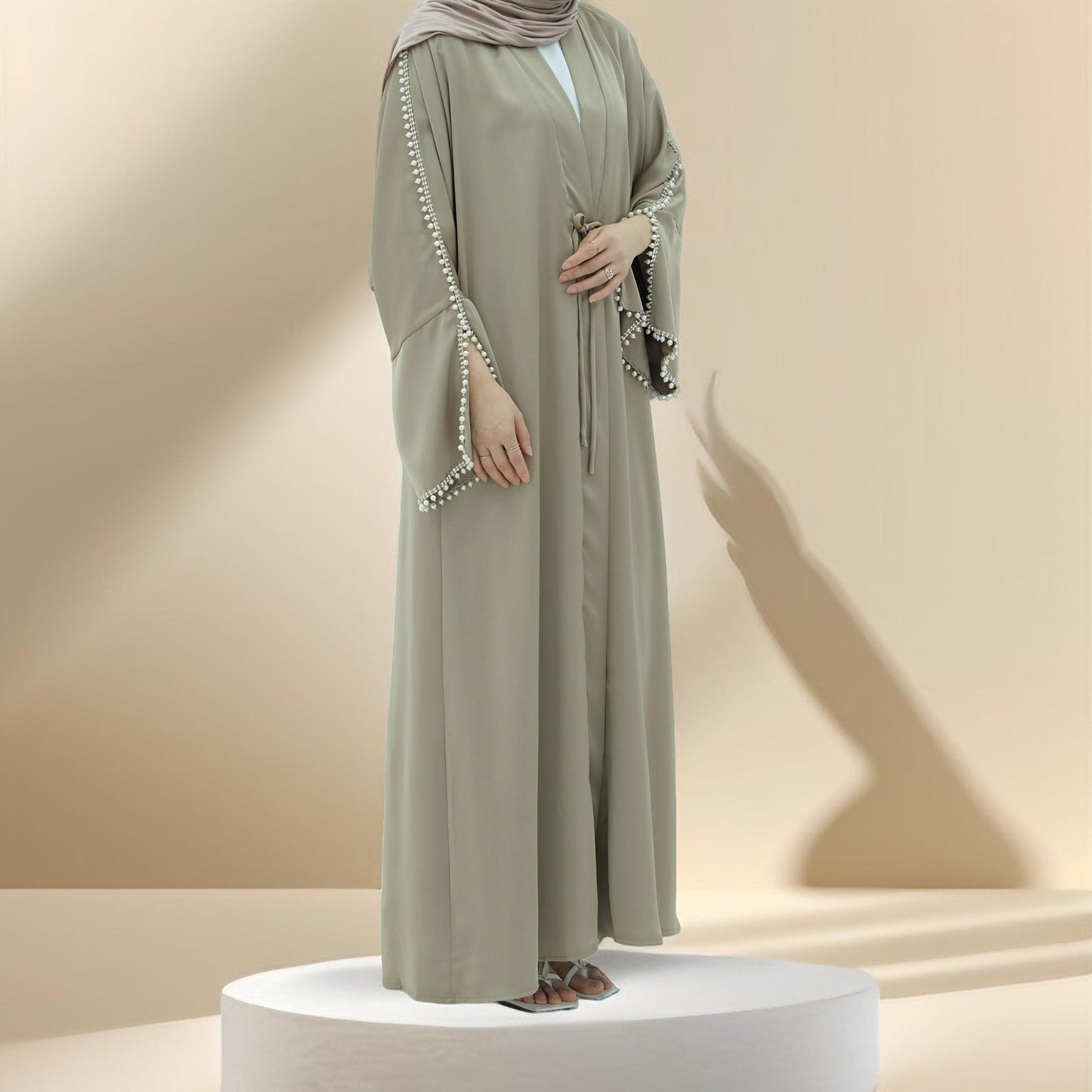 Allure de Perle Kimono Abaya, view 2