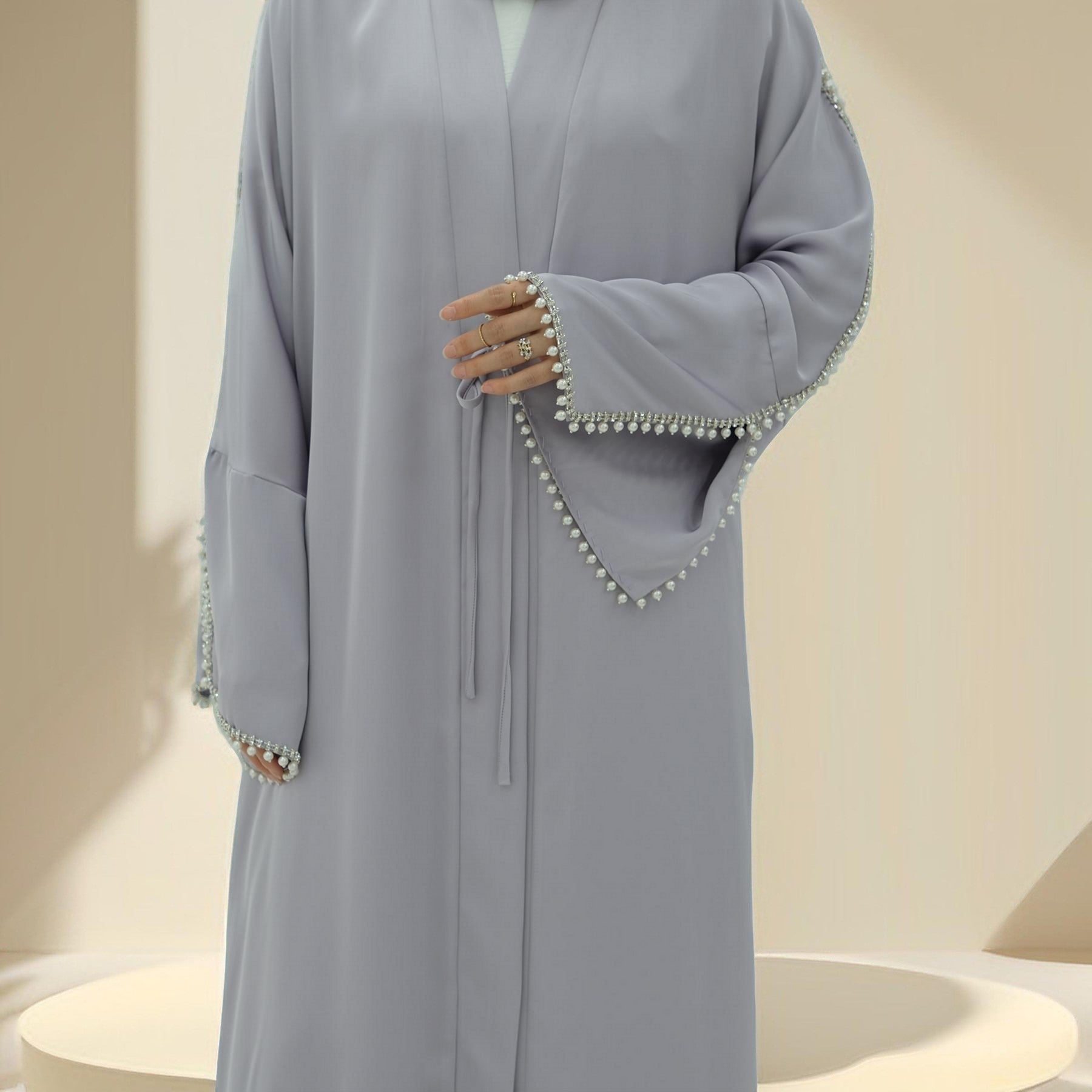 Allure de Perle Kimono Abaya, view 4