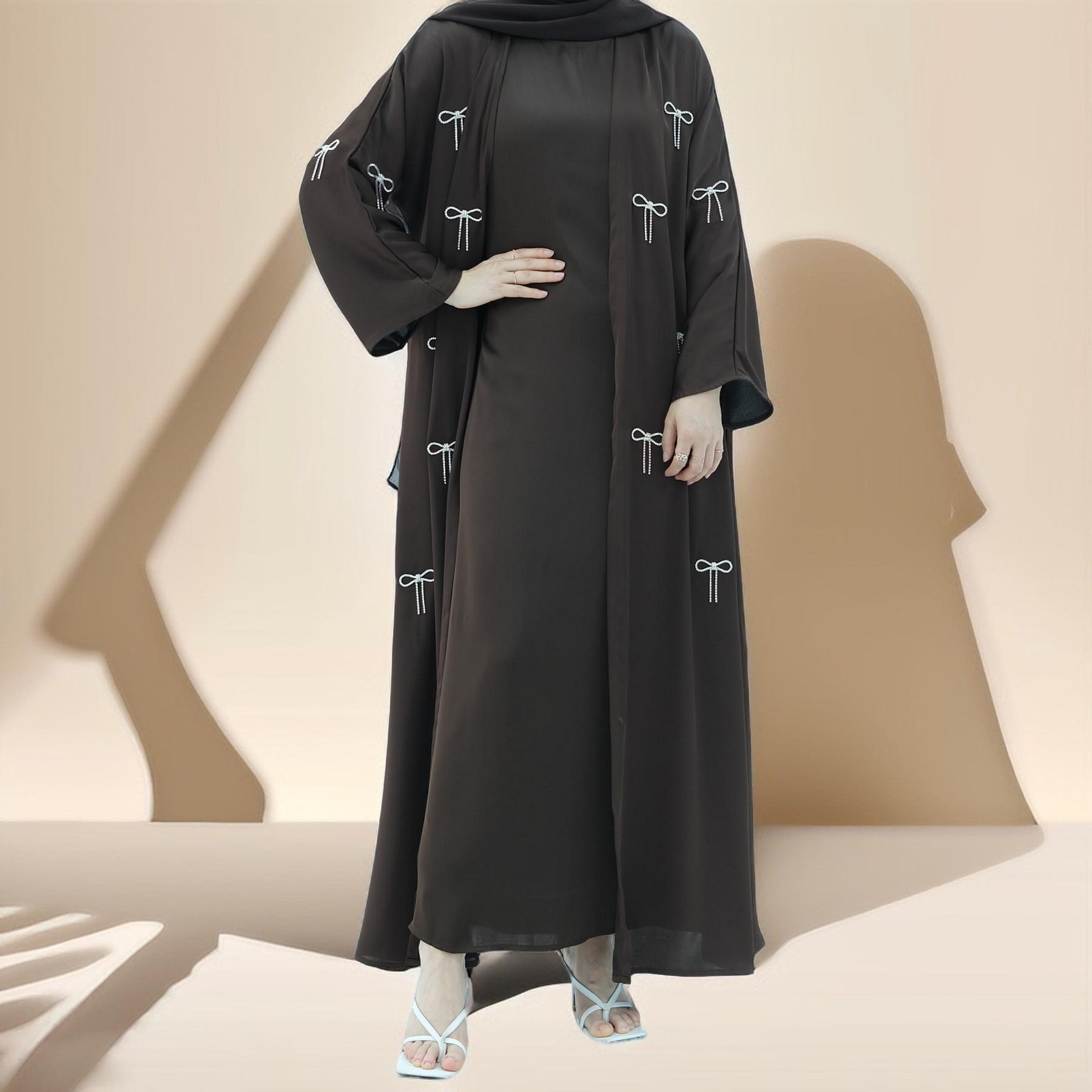 Elara Chic – Satin Abaya Set by Try Modest