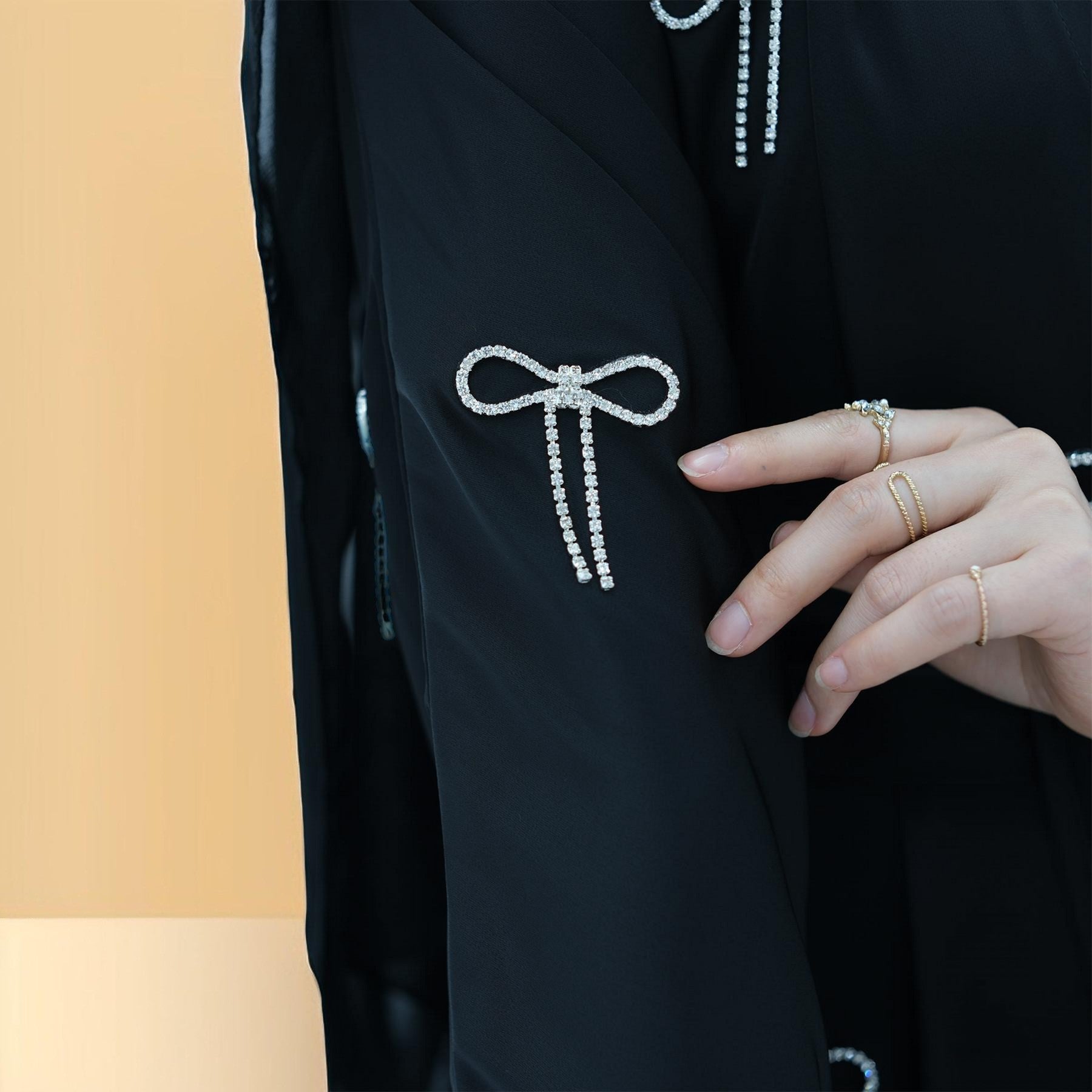 Elara Chic – Satin Abaya Set, view 8