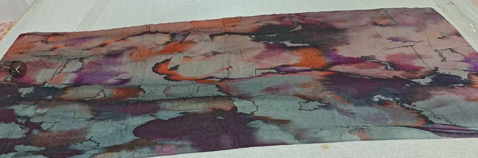 Watercolor Floral Printed Modal Hijab, view 5