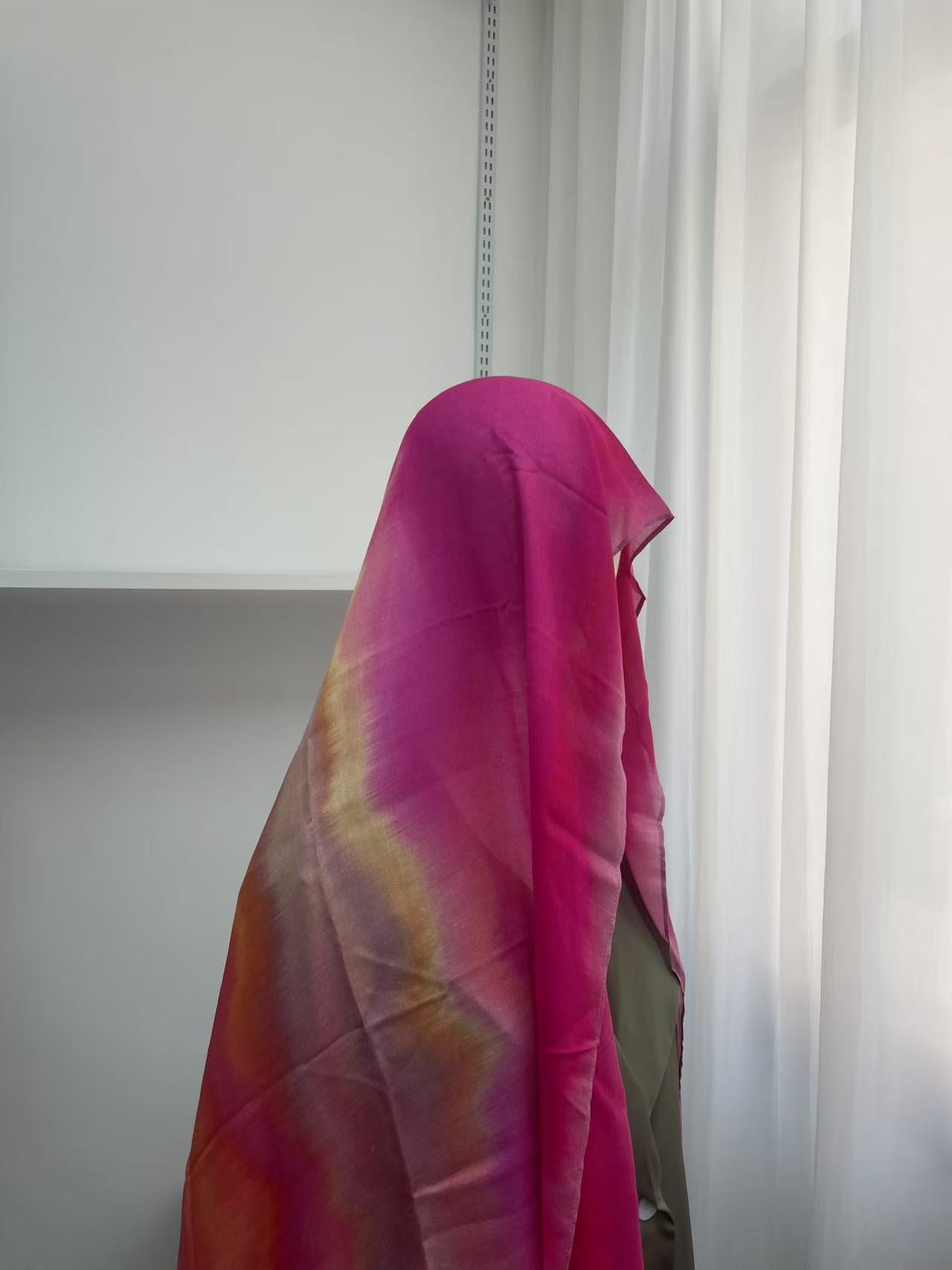 Ombre Bloom Modal Hijab, view 3
