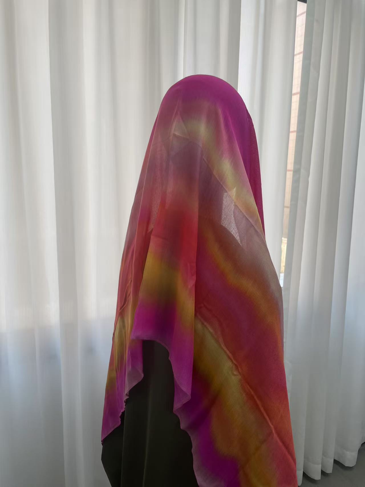 Ombre Bloom Modal Hijab, view 4