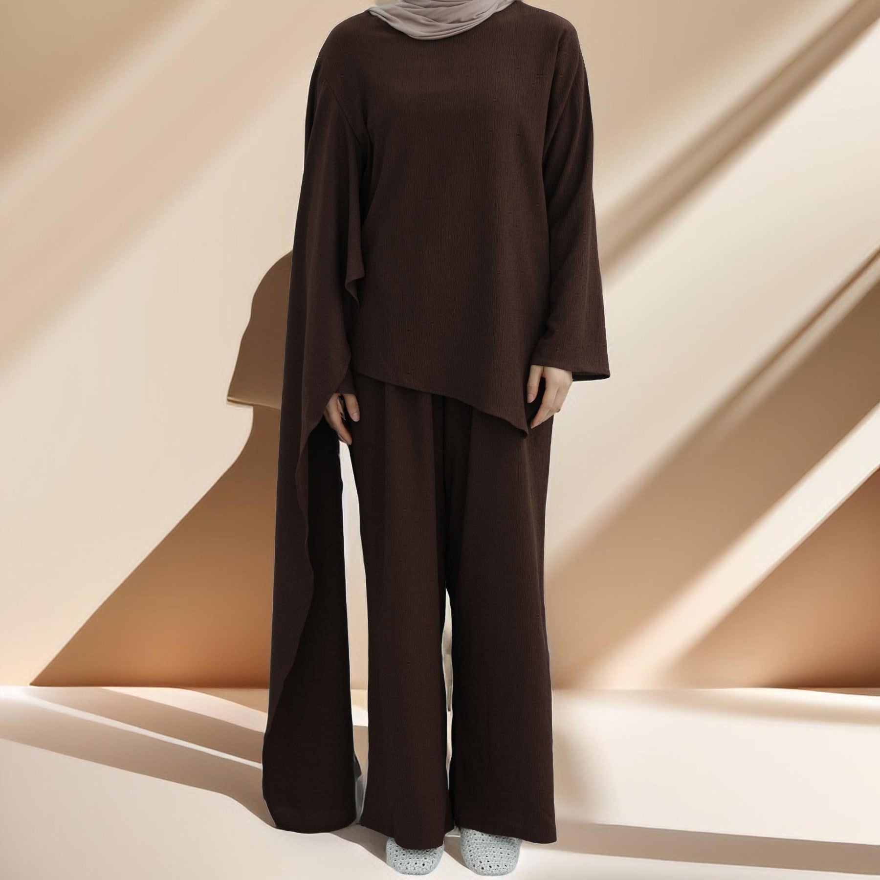 Camille Drape Top & Relaxed Pant Co-ord, view 4